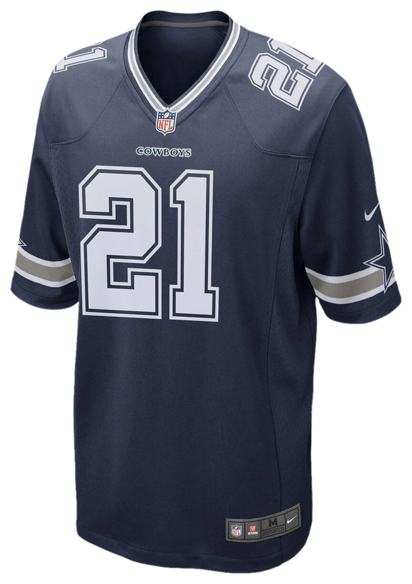 Men's Elliott Ezekiel Nike Cowboys Game Jersey - Navy