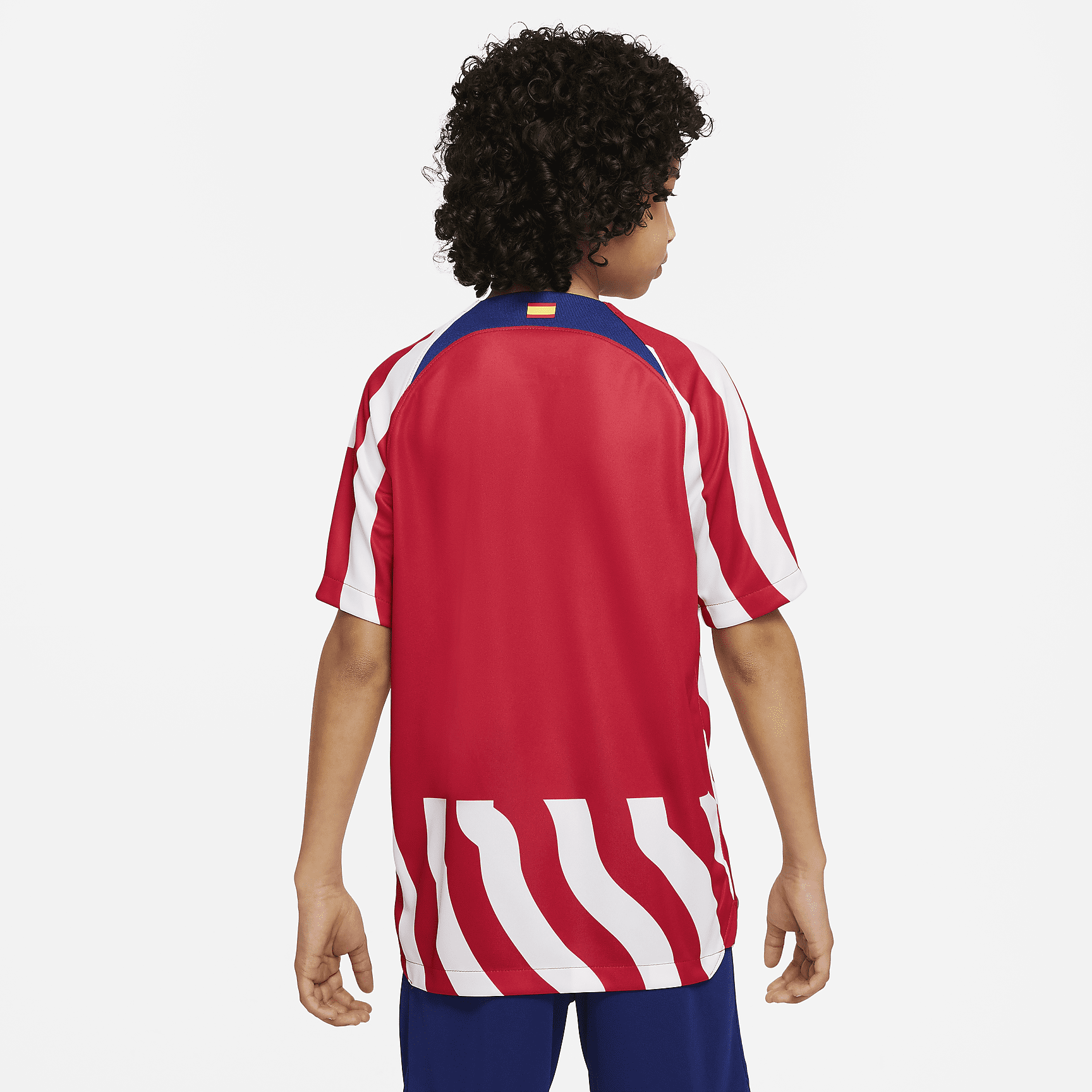 Atlético Madrid 2022/23 Stadium Home Big Kids' Nike Dri-FIT Soccer Jersey - White/Deep Royal Blue/Deep Royal Blue