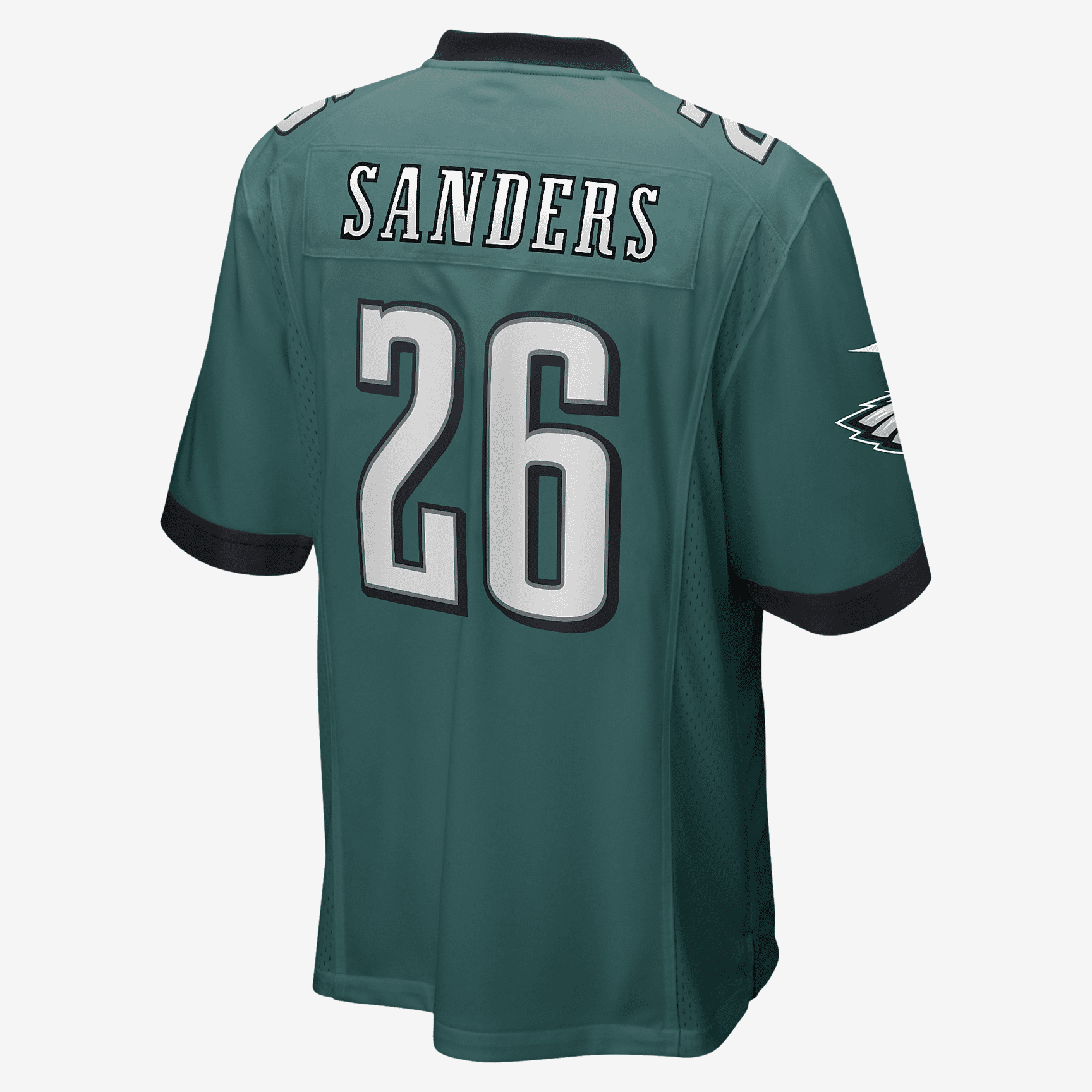 NFL Philadelphia Eagles (Miles Sanders) Men's Game Football Jersey - Sport Teal/Black