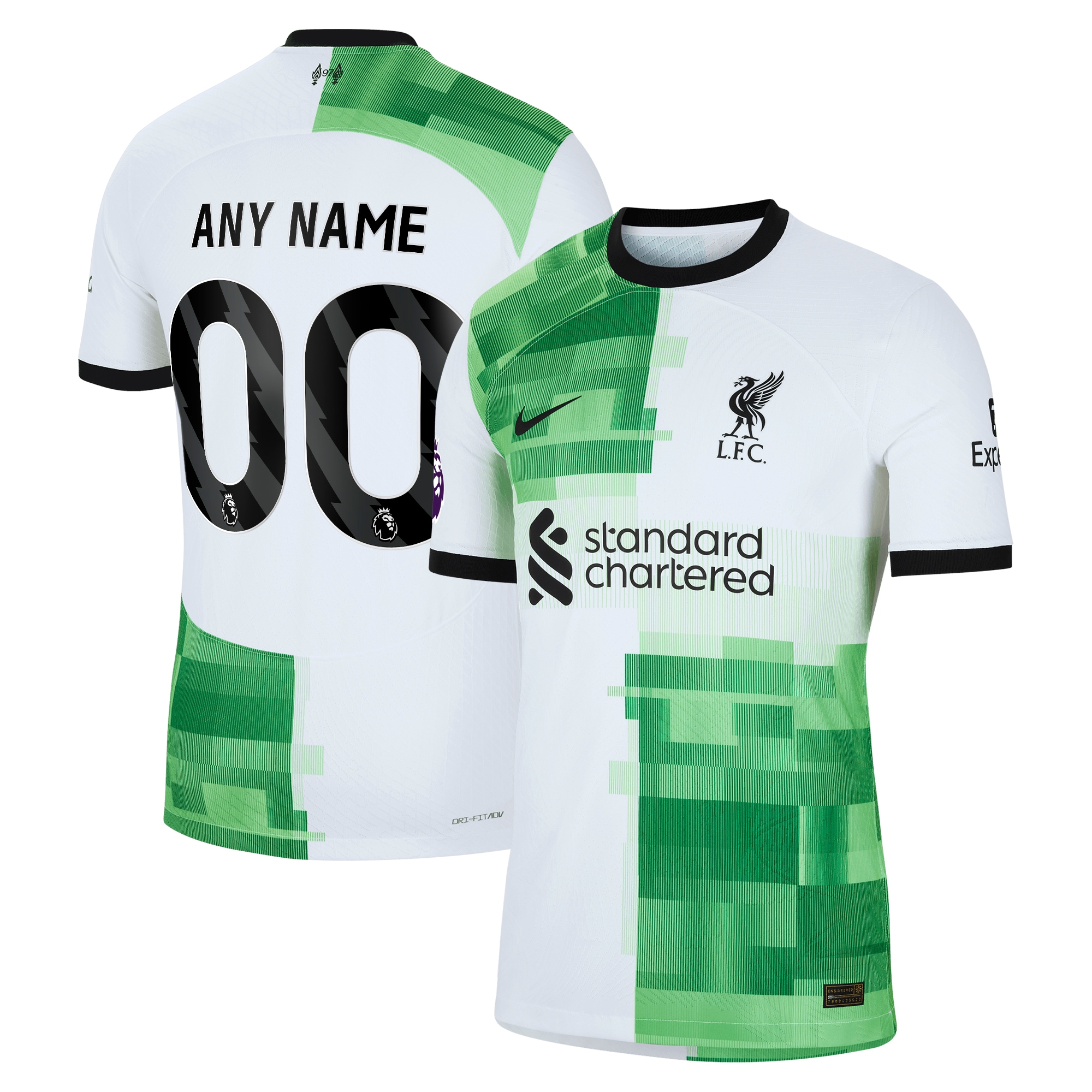 Liverpool Nike 2023/24 Away Authentic Custom Jersey - White