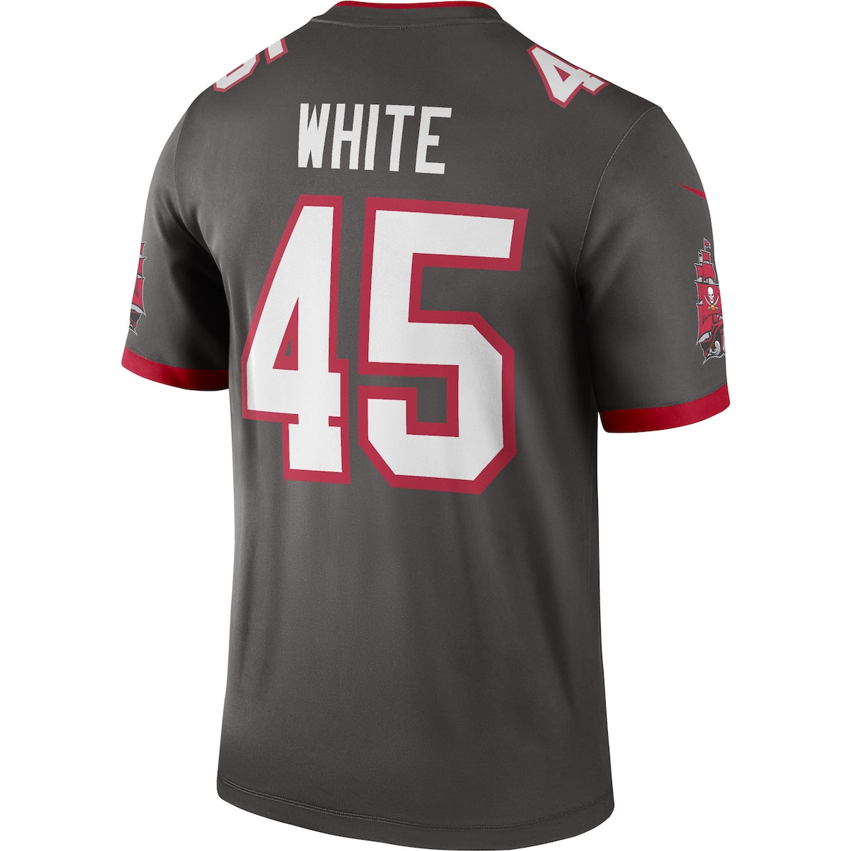 Men's Devin White Nike Buccaneers Legend Jersey - Grey