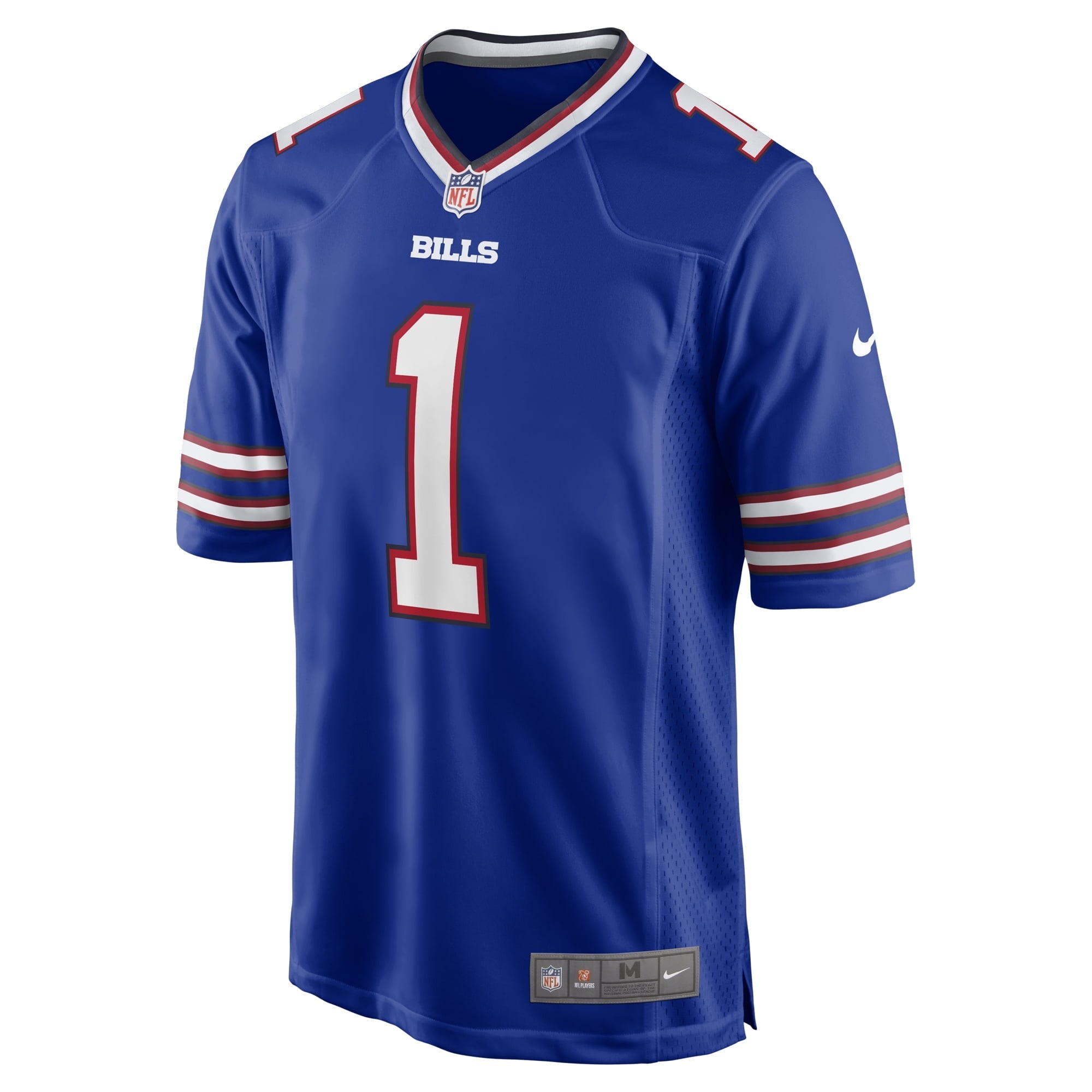 Men's Nike Number 1 Dad Royal Buffalo Bills Game Jersey