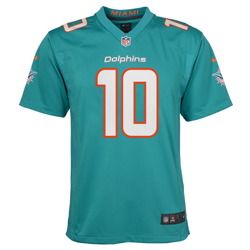 Youth Tyreek Hill Miami Dolphins Aqua Game Replica Jersey
