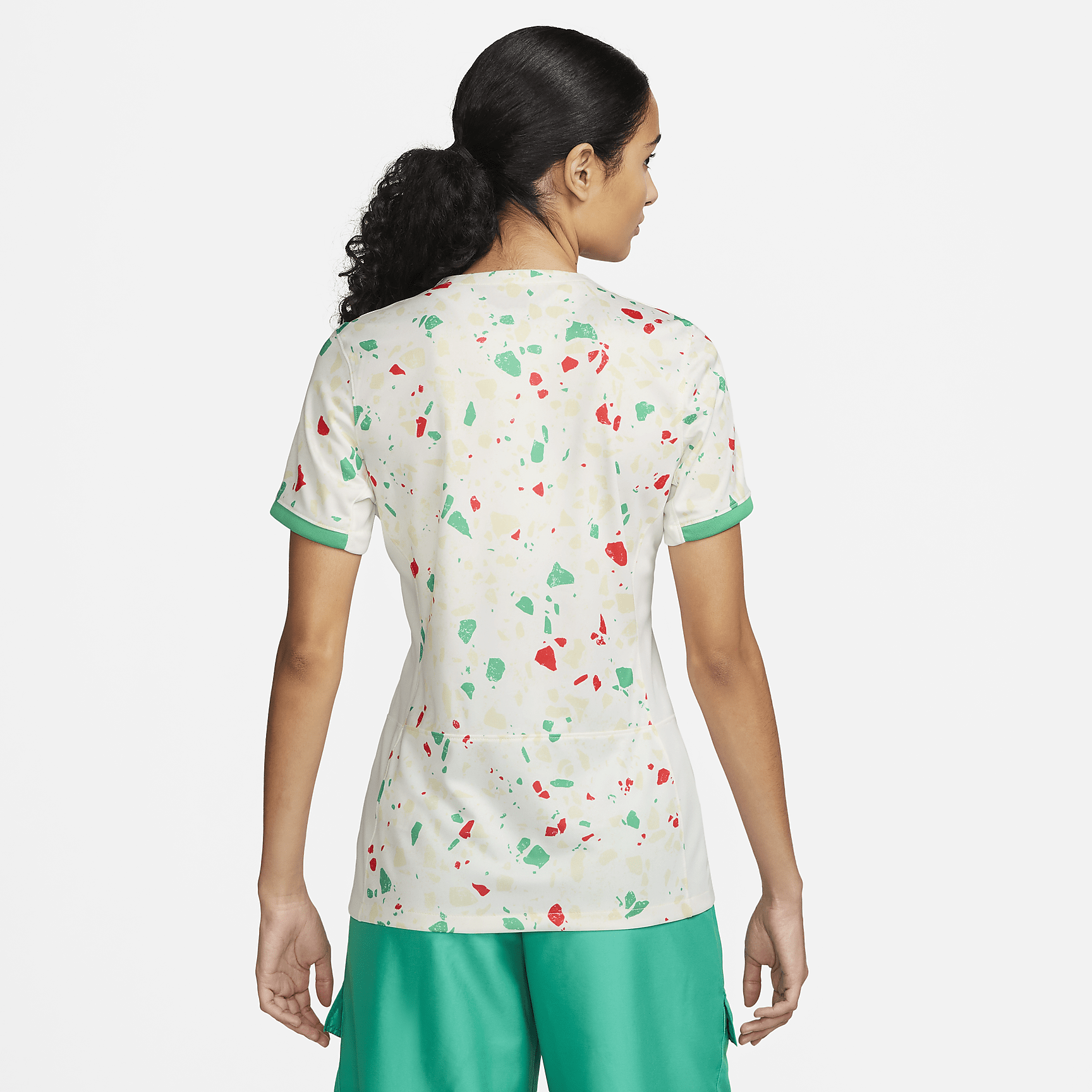 Portugal 2023 Stadium Away Women's Nike Dri-FIT Soccer Jersey - Sail/Stadium Green/Obsidian