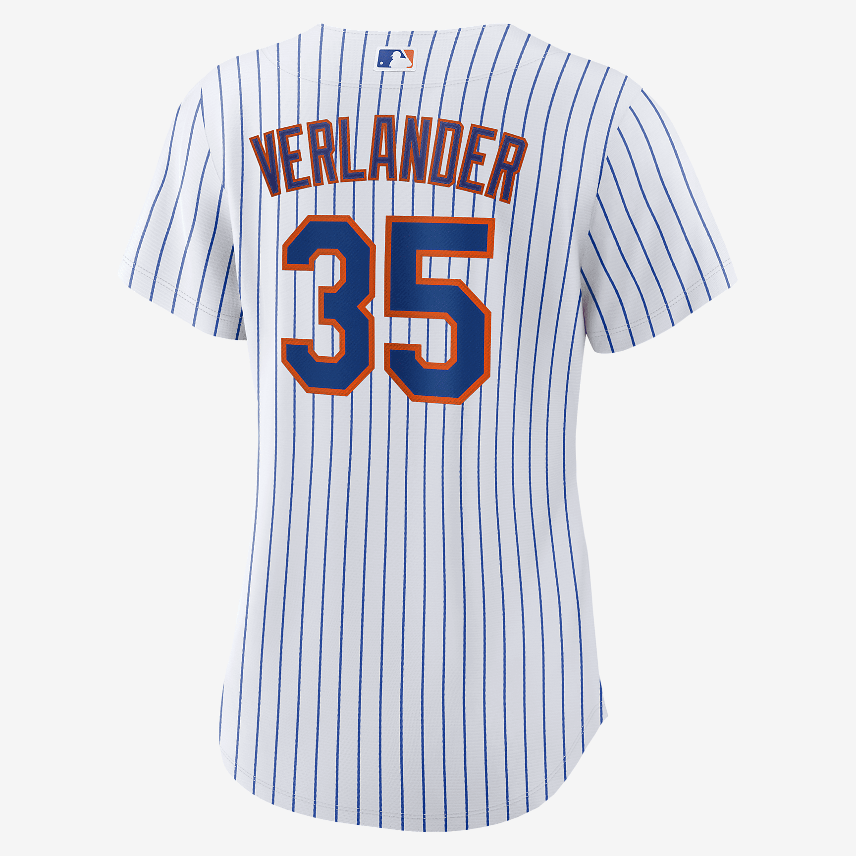 MLB New York Mets (Justin Verlander) Women's Replica Baseball Jersey - White/Royal