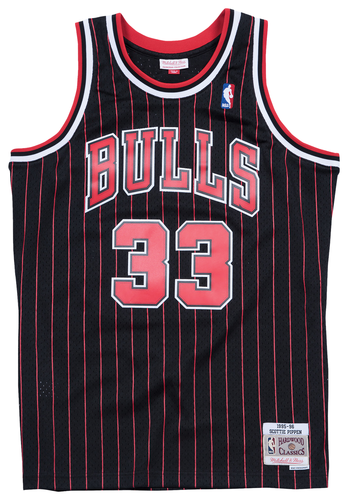 Men's Pippen Scottie Mitchell & Ness Bulls Swingman Jersey - Black