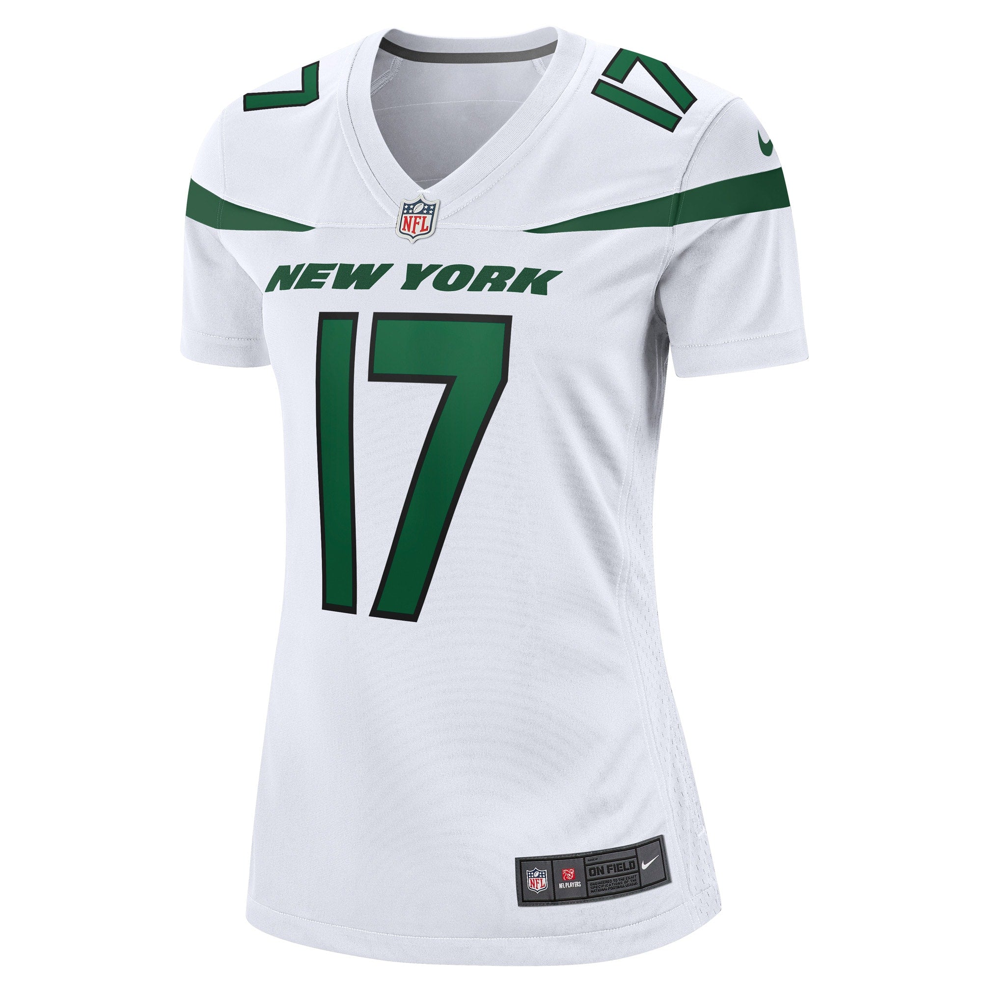 Women's Nike Garrett Wilson White New York Jets Game Player Jersey