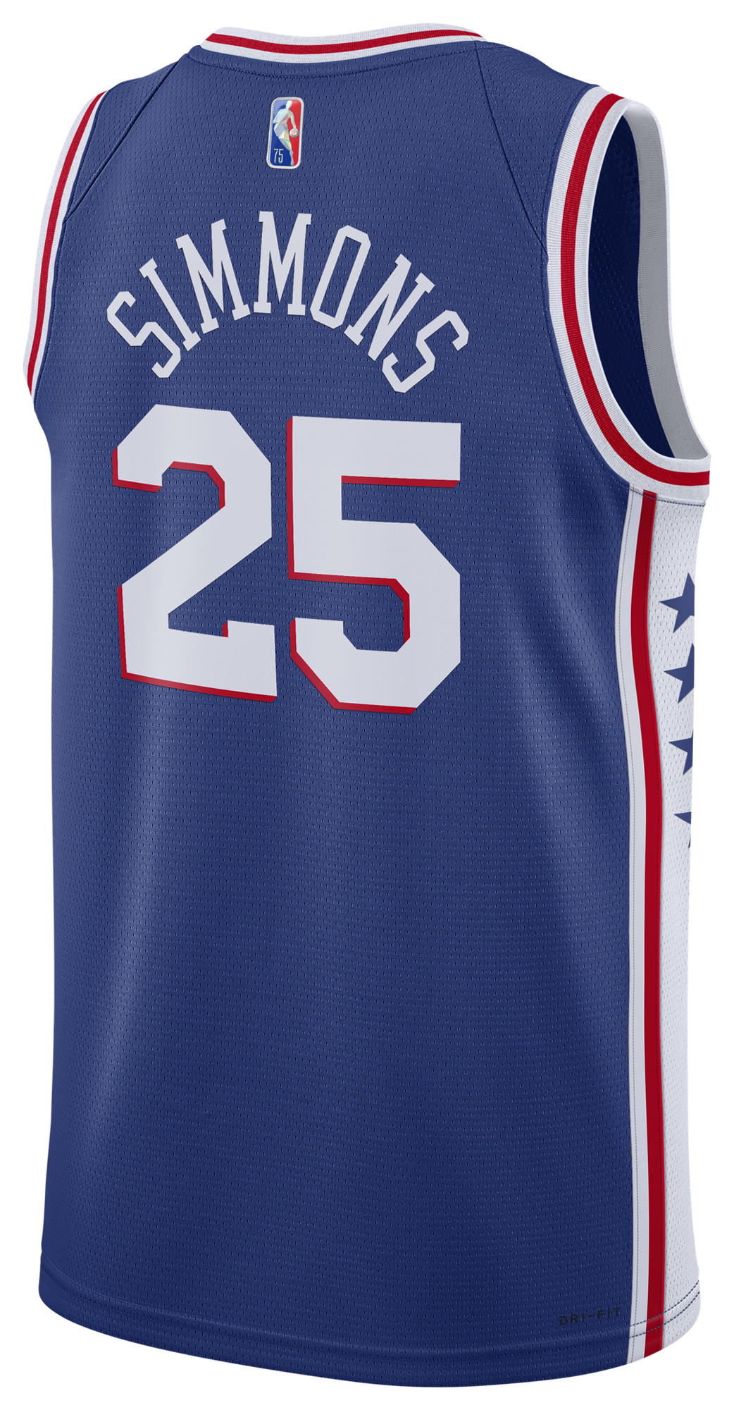 Men's Simmons Ben Nike 76ers Dri-FIT Swingman DMD Icon Jersey - Blue