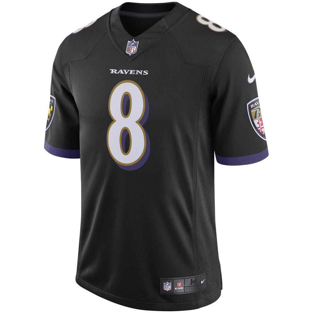 Men's Baltimore Ravens Lamar Jackson Speed Machine Limited Jersey Black