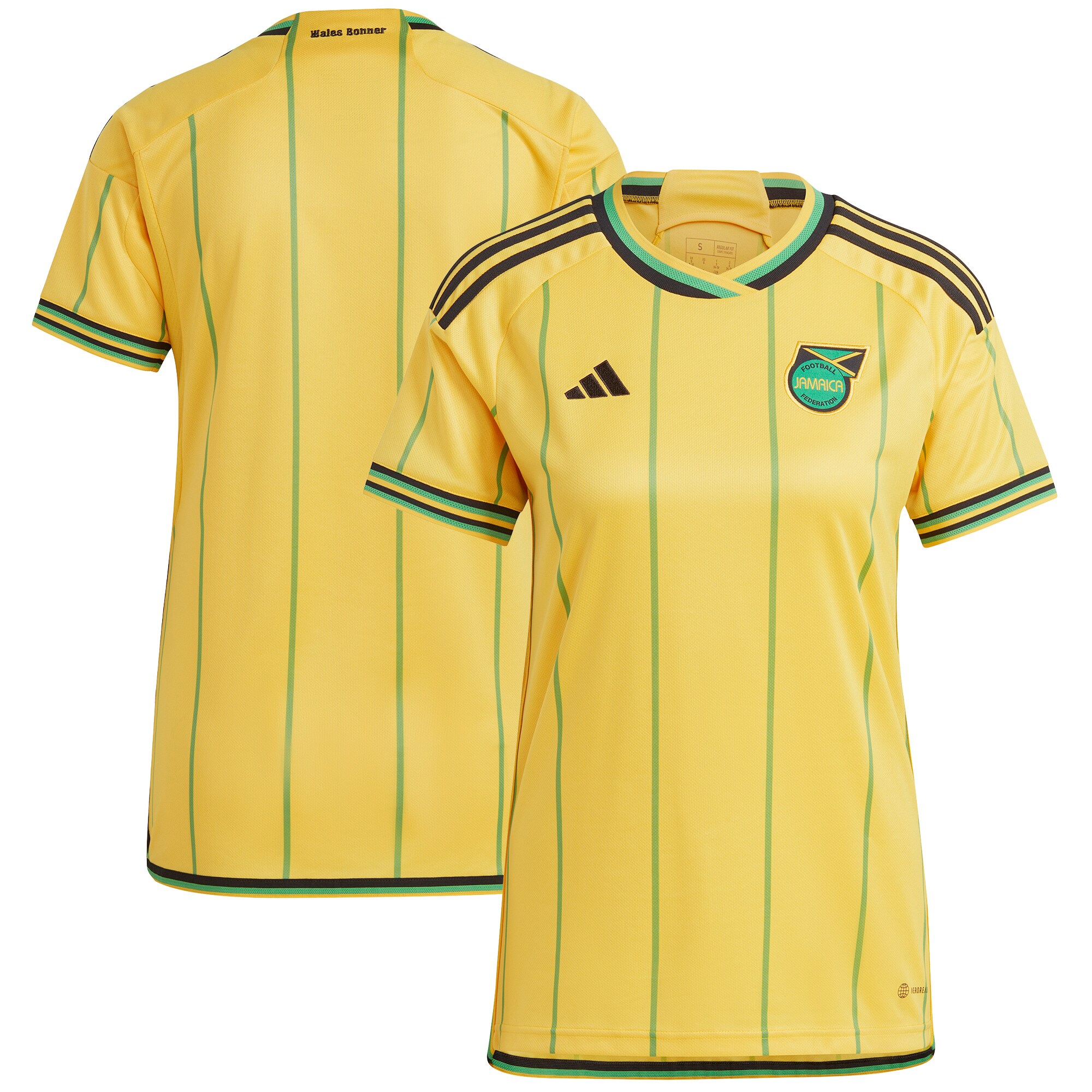 Jamaica National Team adidas Women's 2023 Home Replica Jersey - Yellow