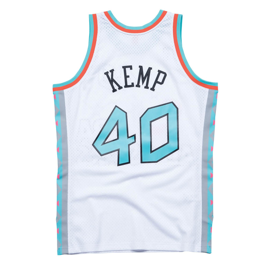 Men's Shawn Kemp All-Star West Mitchell & Ness 1996 White NBA Swingman Hardwood Classics Jersey
