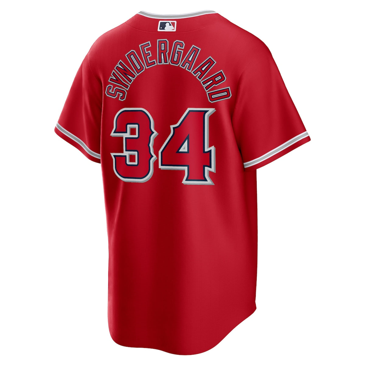 Men's Noah Syndergaard Nike Angels Replica Player Jersey - Red