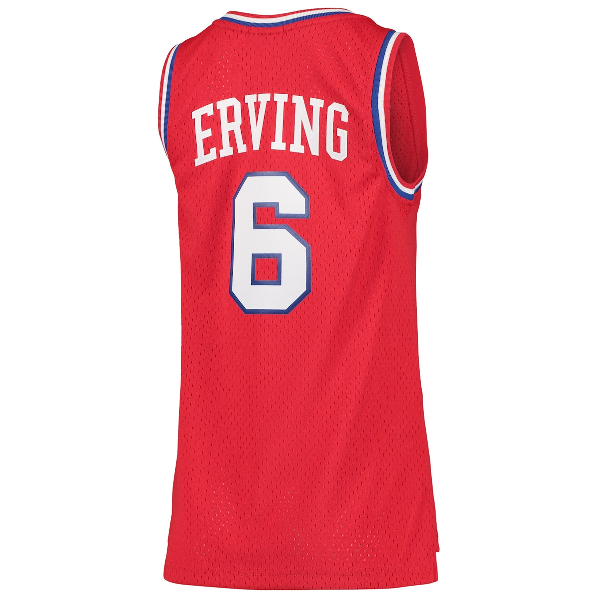 Women's Julius Erving Mitchell & Ness 76ers 1982/83 Hardwood Classics Swingman Jersey - Red