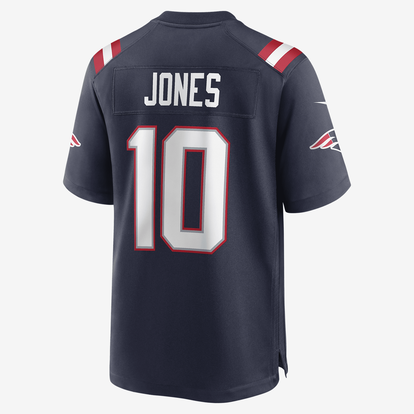 NFL New England Patriots (Mac Jones) Men's Game Football Jersey - Navy