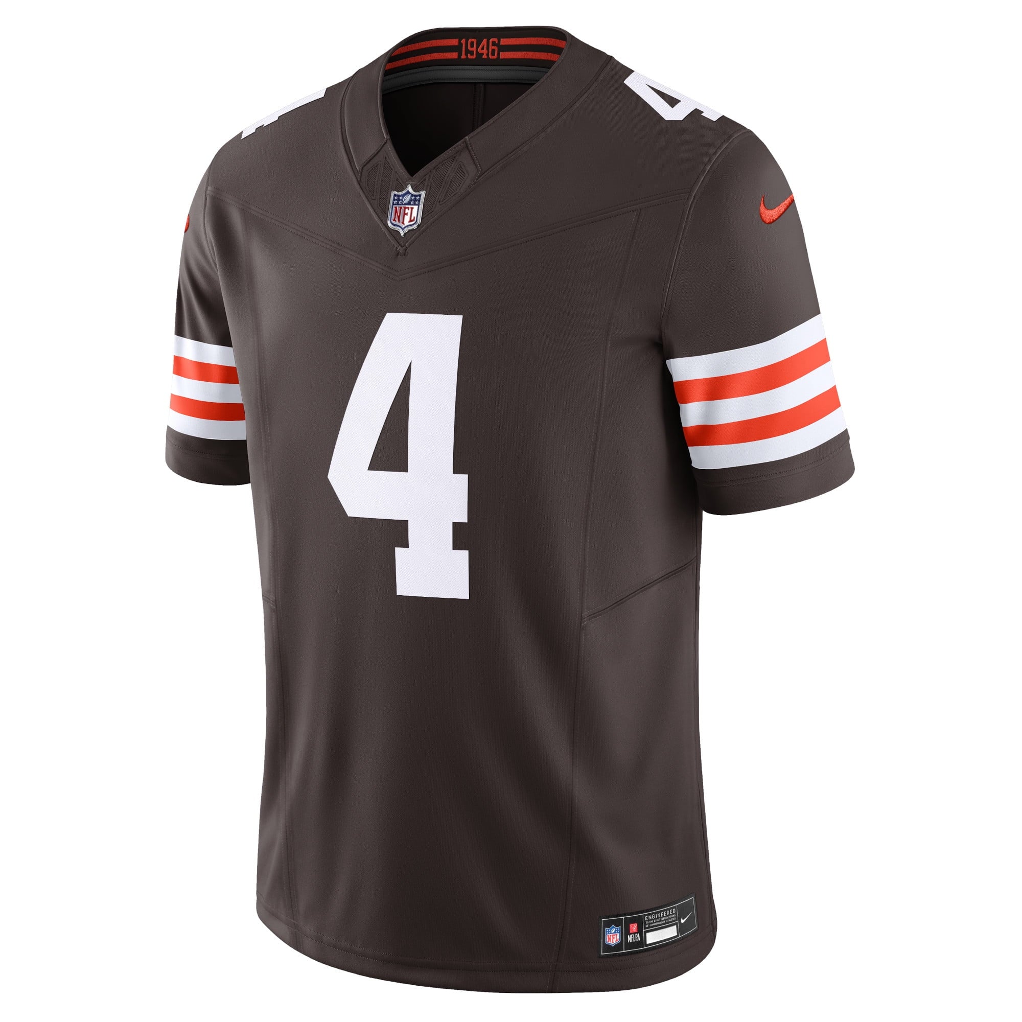 Men's Nike Deshaun Watson Brown Cleveland Browns Vapor F.U.S.E. Limited Jersey