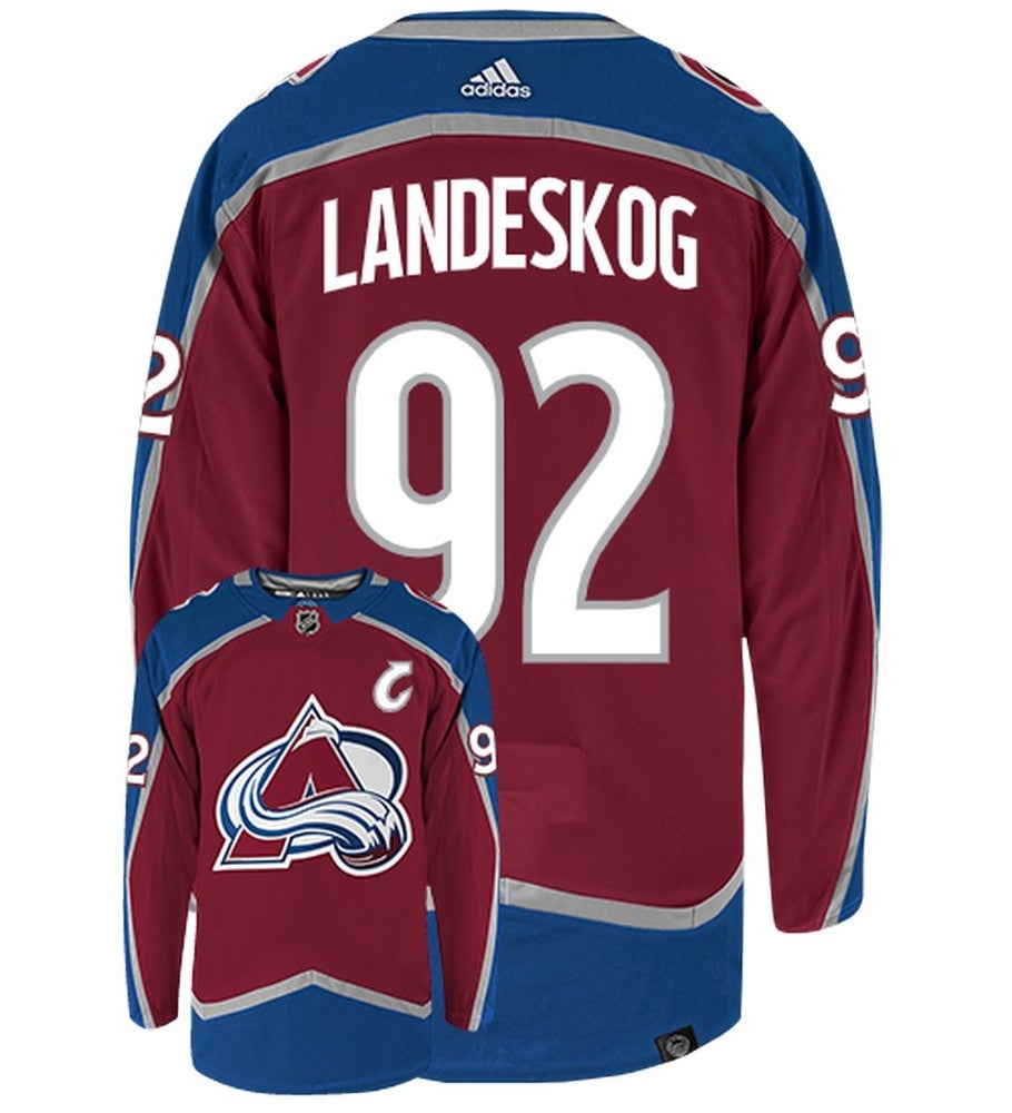 Gabriel Landeskog Colorado Avalanche Adidas Primegreen Authentic NHL Hockey Jersey