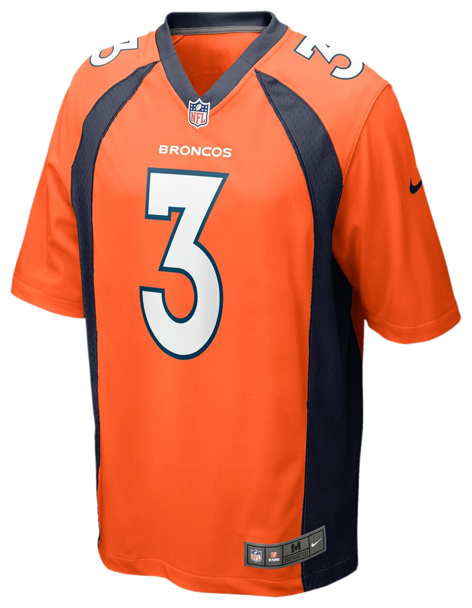 Men's Wilson Russell Nike Broncos Game Day Jersey - Orange