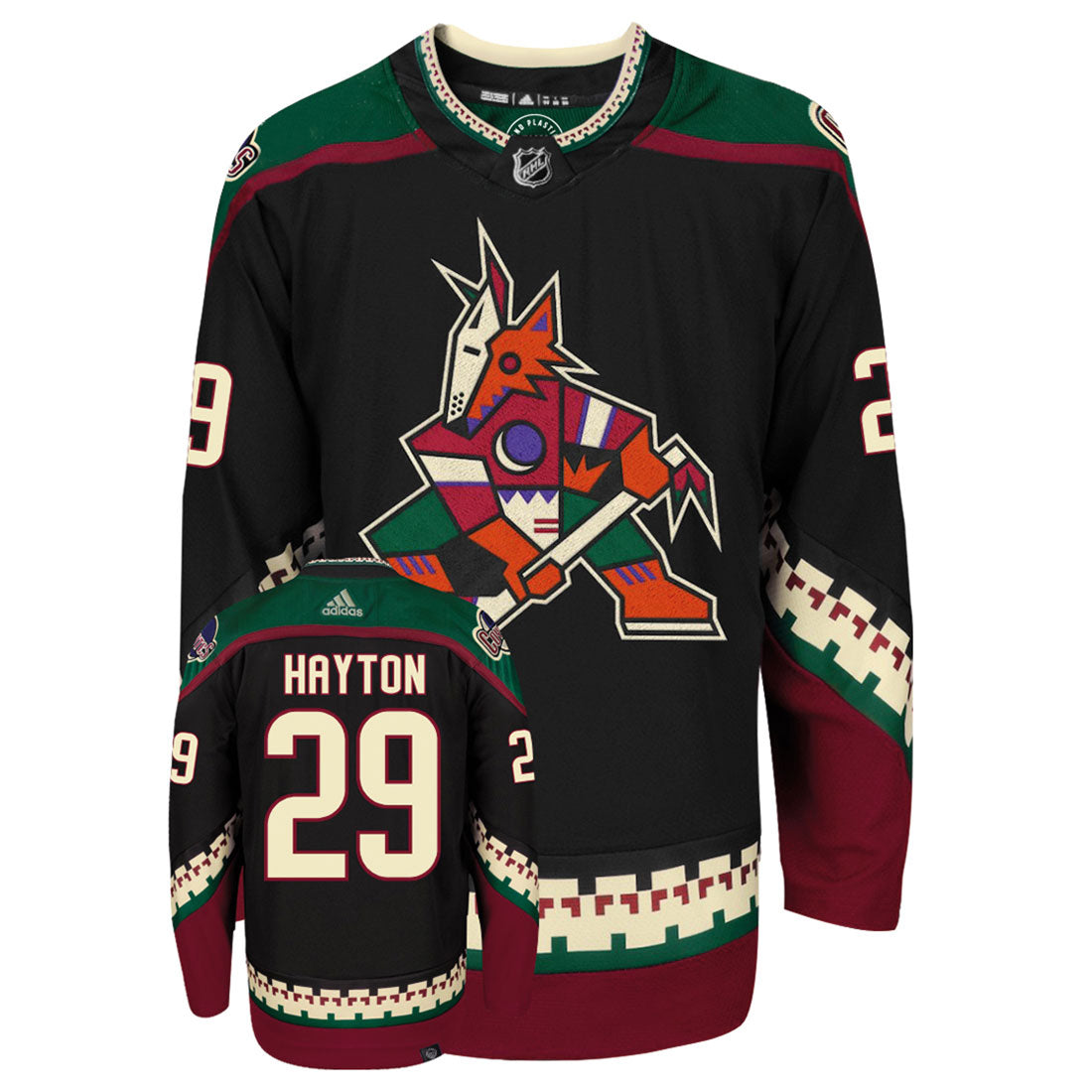 Barrett Hayton Arizona Coyotes Adidas Primegreen Authentic NHL Hockey Jersey