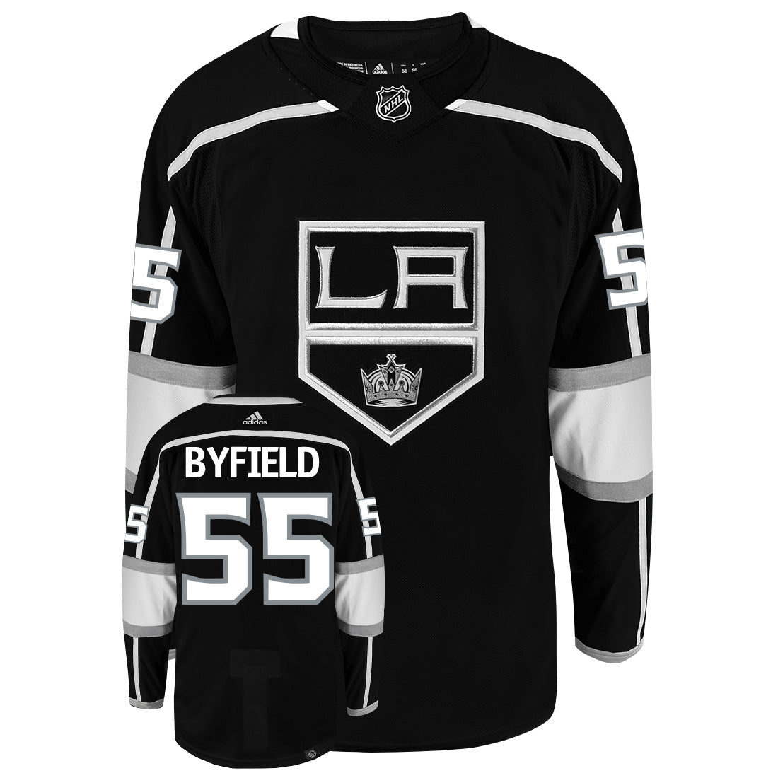 Quinton Byfield Los Angeles Kings Adidas Primegreen Authentic NHL Hockey Jersey