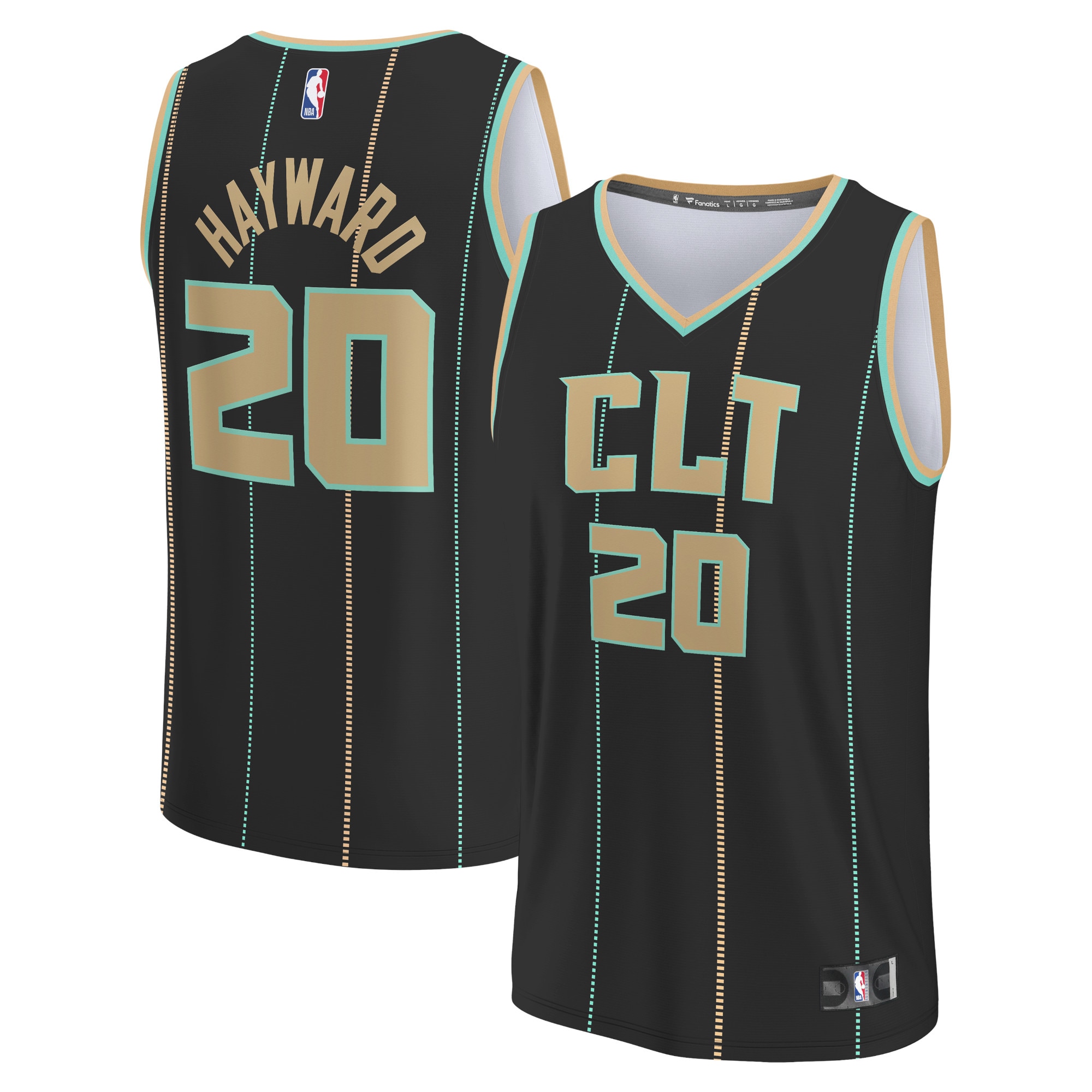 Gordon Hayward Charlotte Hornets Fanatics Branded Youth 2022/23 Fastbreak Jersey - City Edition - Black
