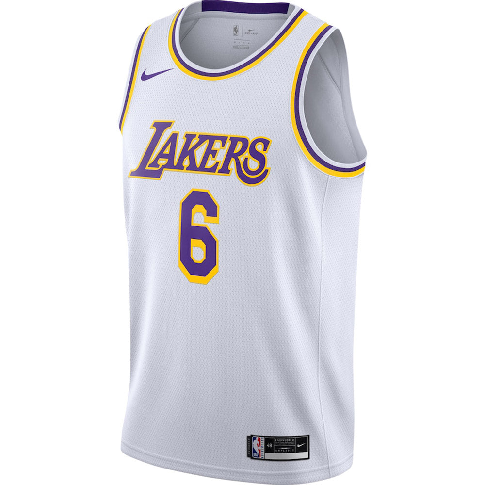 Men's Los Angeles Lakers LeBron James Association Jersey - White