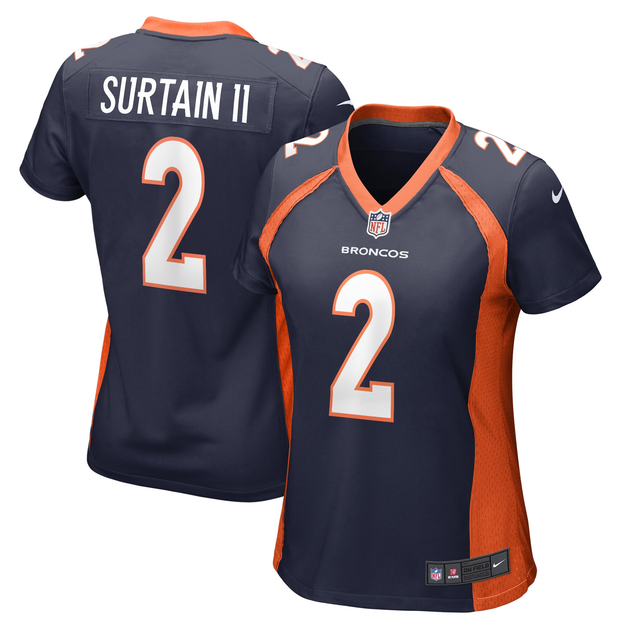 Patrick Surtain II Denver Broncos Nike Women's Home Game Player Jersey - Navy