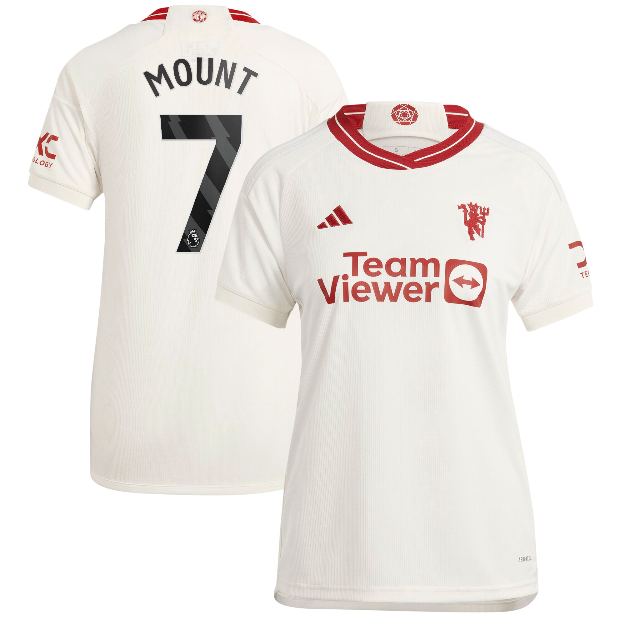 Mason Mount Manchester United adidas 2023/24 Third Replica Player Jersey - White