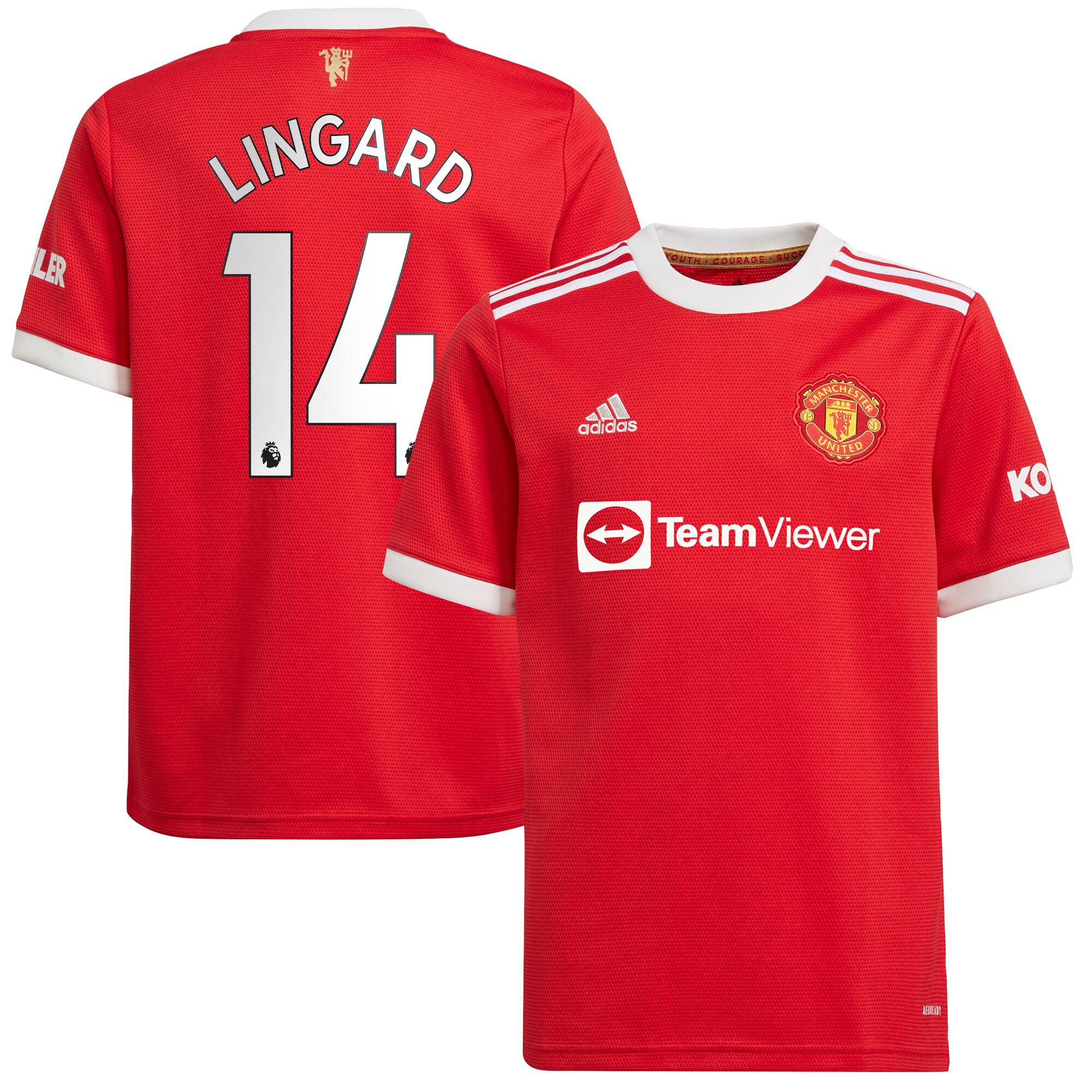 Jesse Lingard Manchester United adidas Youth 2021/22 Home Replica Player Jersey - Red