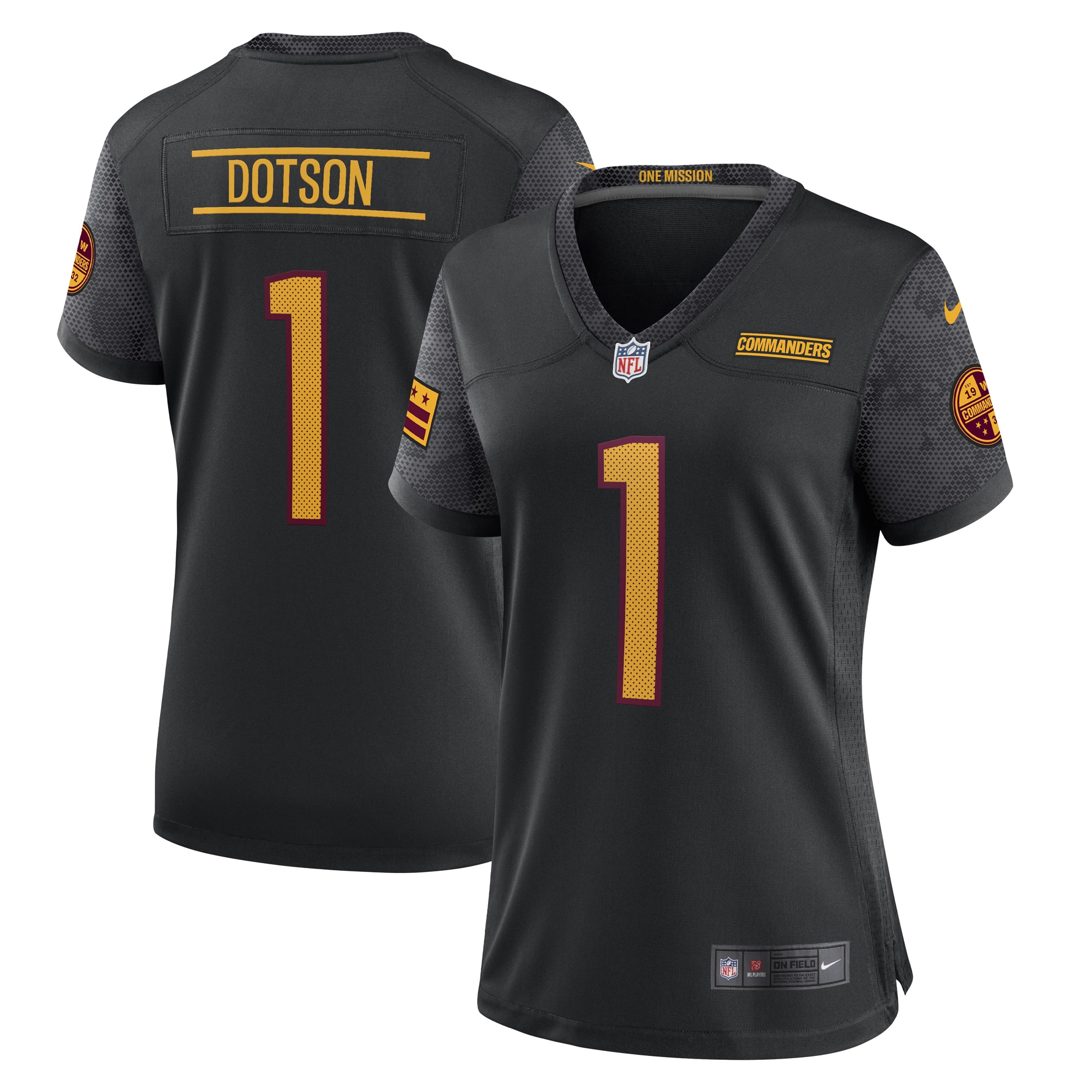 Jahan Dotson Washington Commanders Nike Women's Alternate Game Jersey - Black