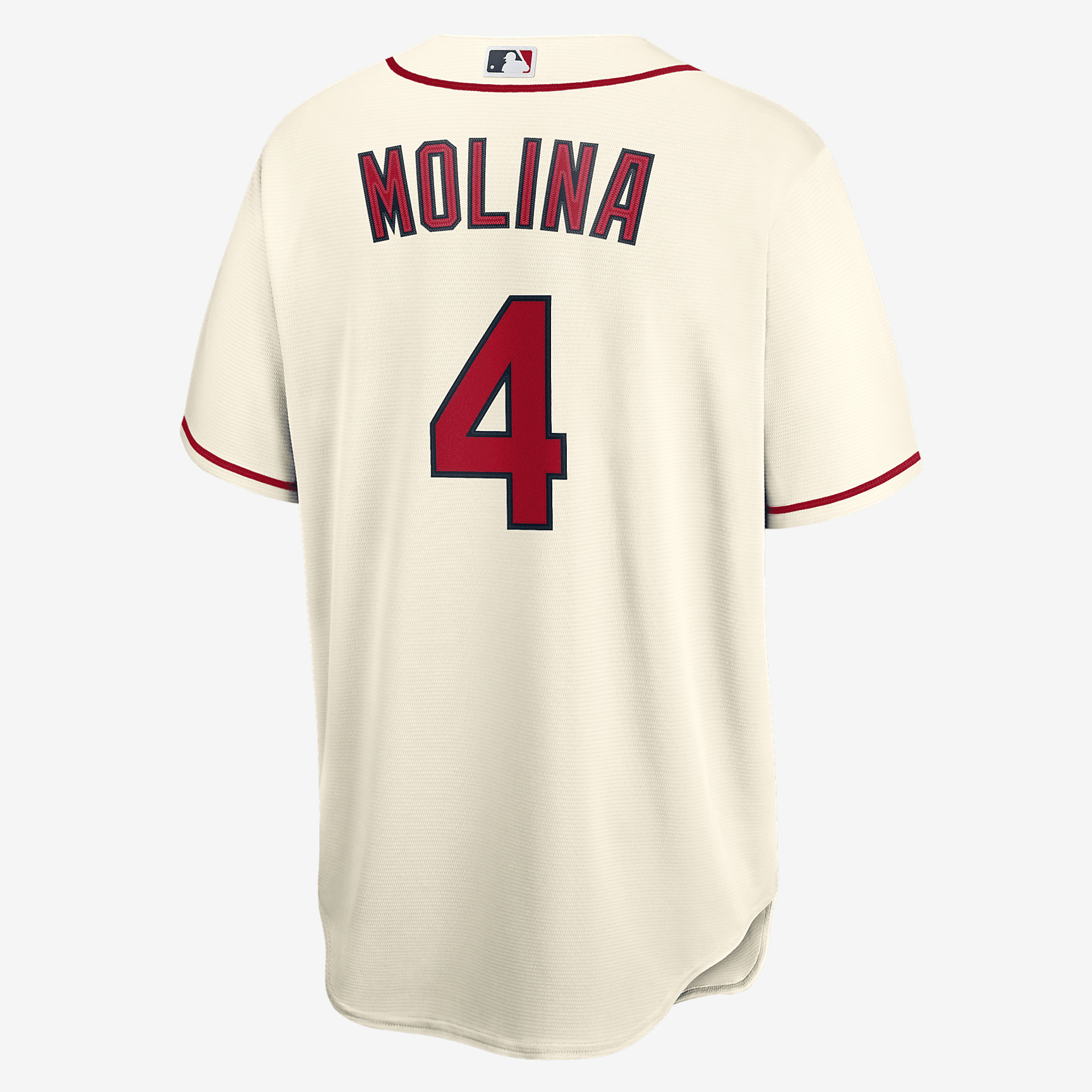 MLB St. Louis Cardinals (Yadier Molina) Men's Replica Baseball Jersey - Cream