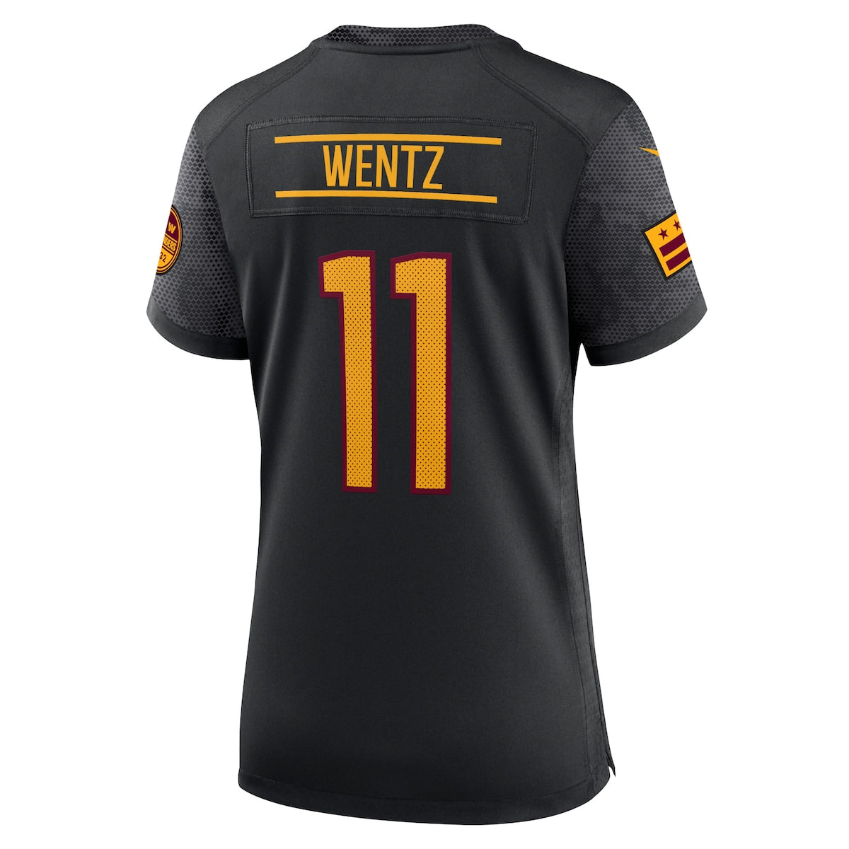 Women's Carson Wentz Nike Commanders Alternate Game Jersey - Black