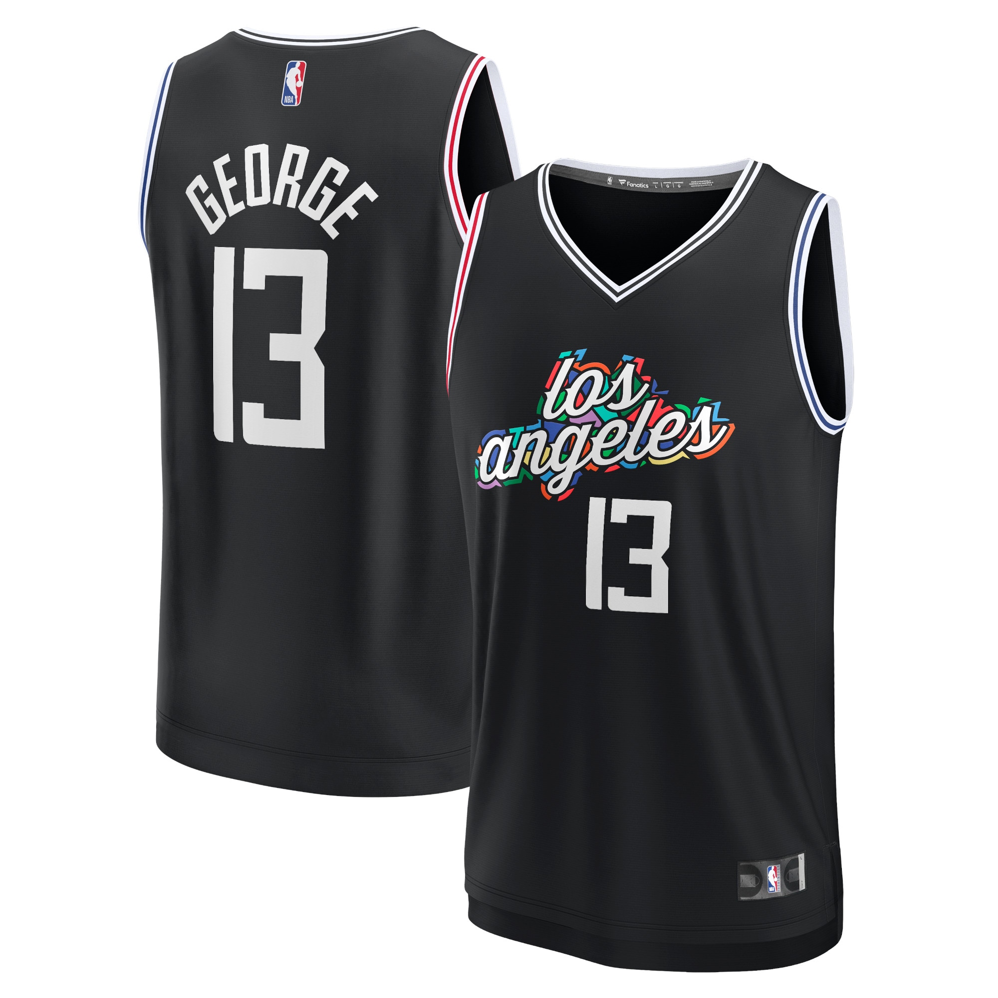 Paul George LA Clippers Fanatics Branded Youth 2022/23 Fastbreak Jersey - City Edition - Black