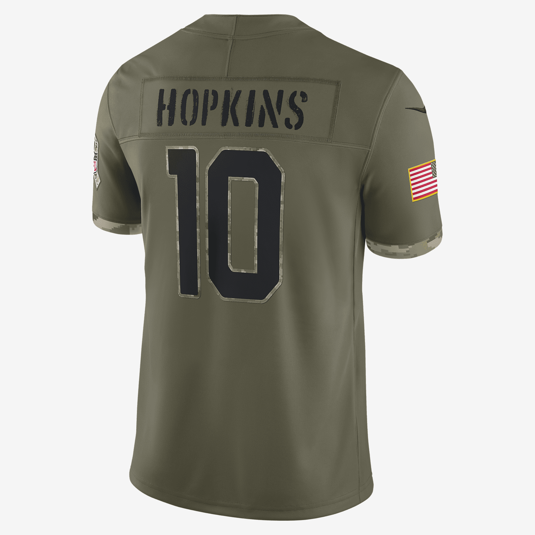 NFL Arizona Cardinals Salute to Service (DeAndre Hopkins) Men's Limited Football Jersey - Olive