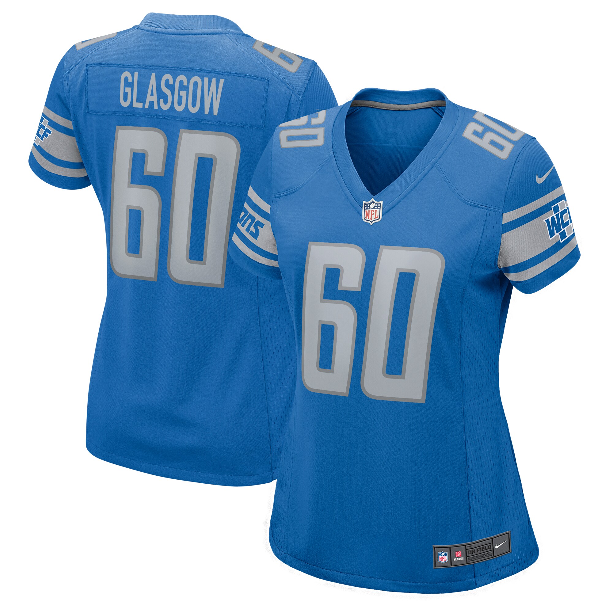 Graham Glasgow Detroit Lions Nike Women's Game Jersey - Blue