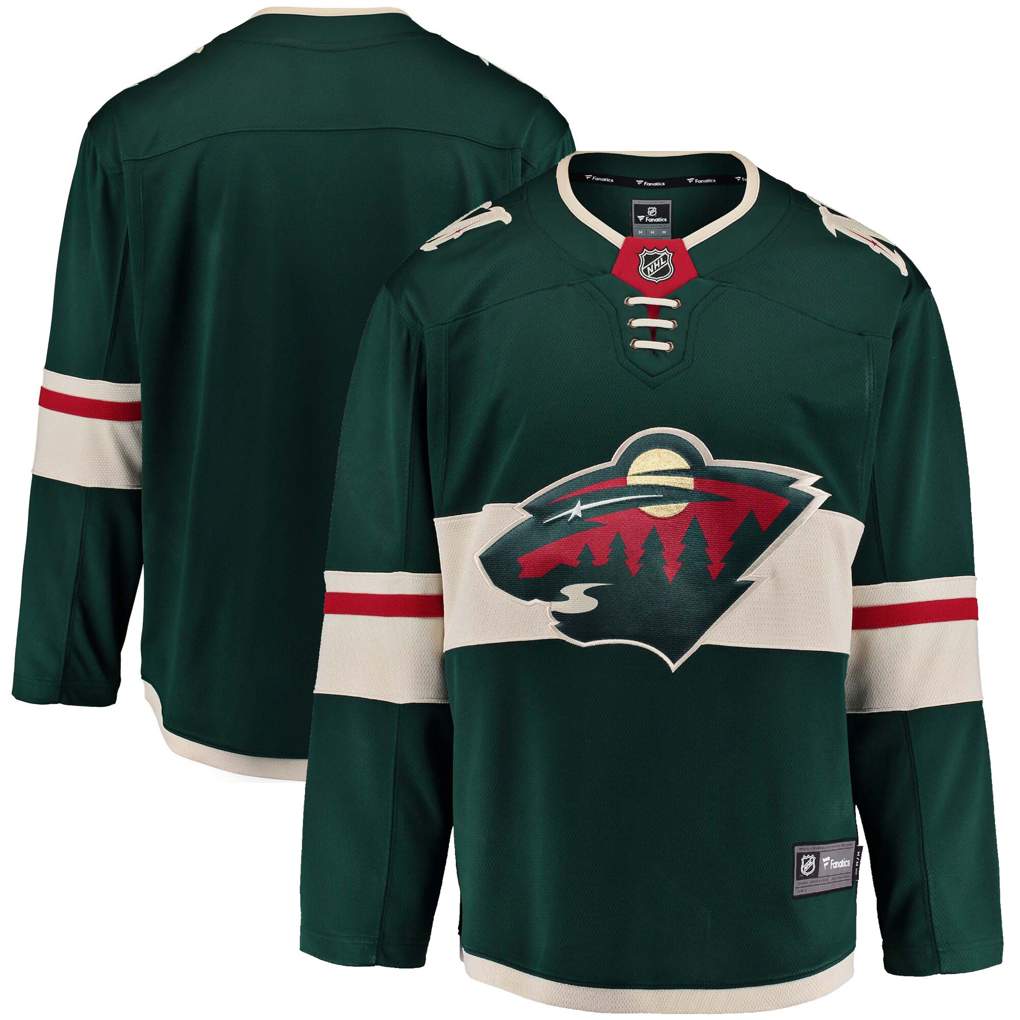 Minnesota Wild Fanatics Branded Youth Breakaway Home Jersey - Green