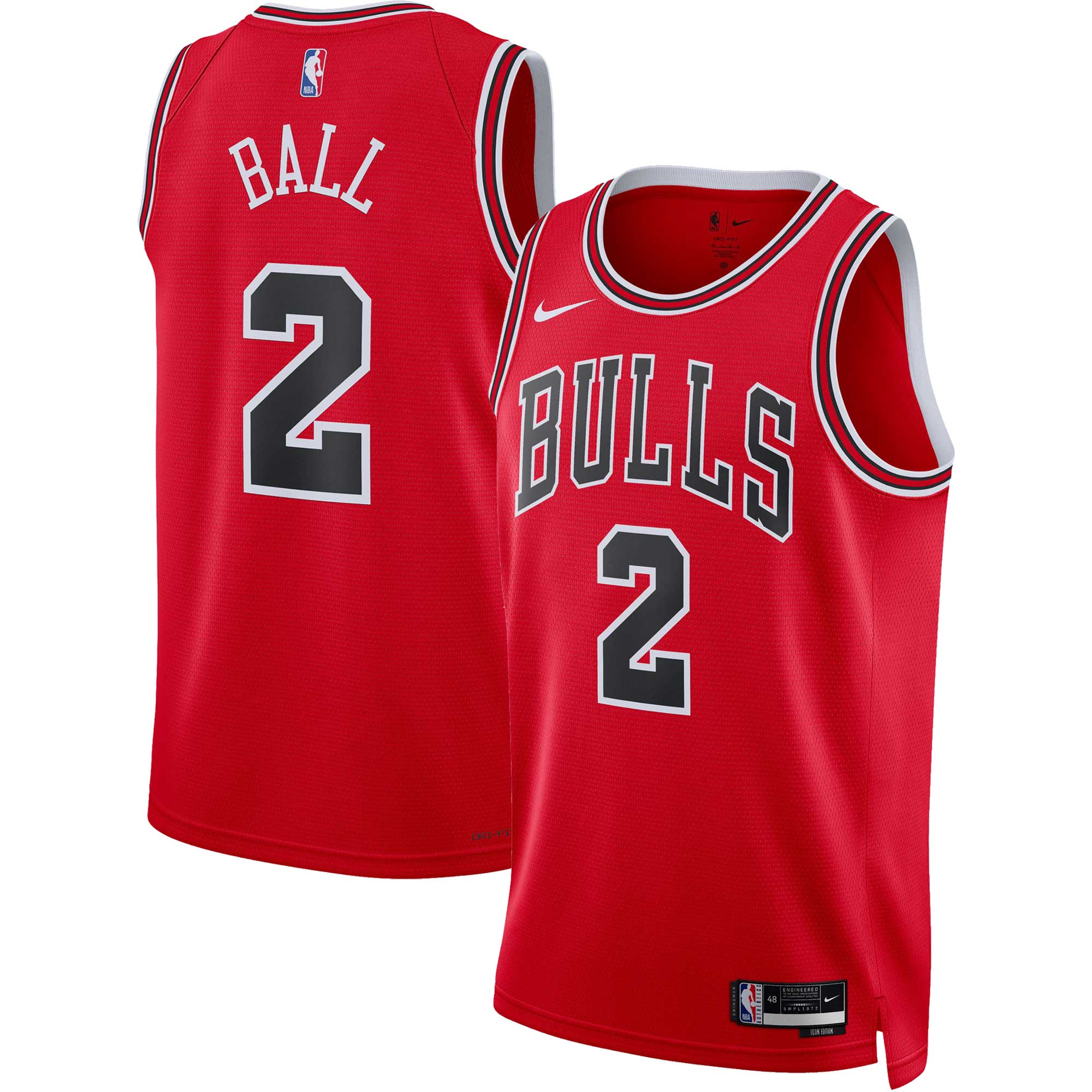Lonzo Ball Chicago Bulls Nike Unisex Swingman Jersey - Association Edition - Red