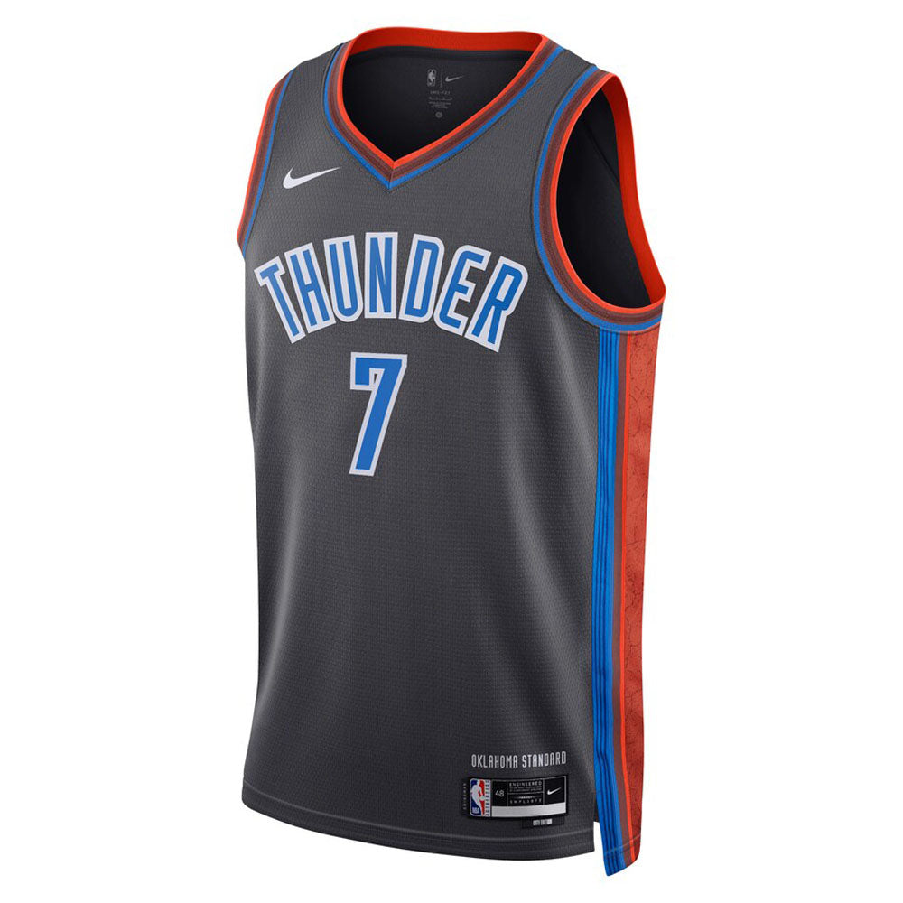 Men's Oklahoma City Thunder Chet Holmgren City Edition Jersey - Gray