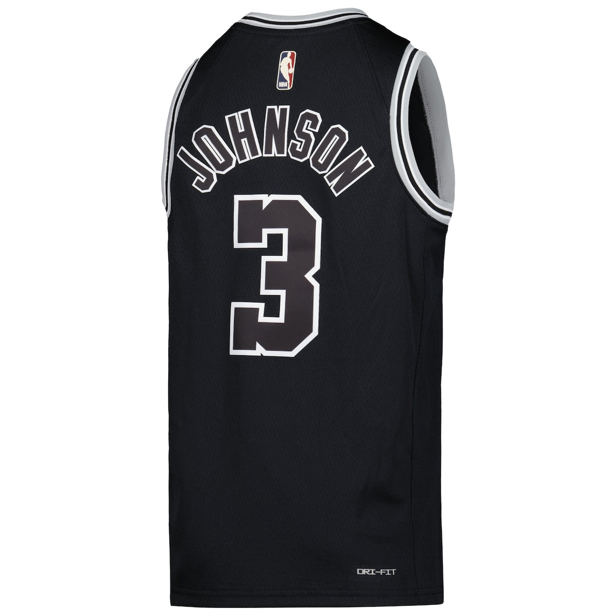 Boys' Grade School Keldon Johnson Nike Spurs 2022/23 Swingman Jersey Classic Edition - Black