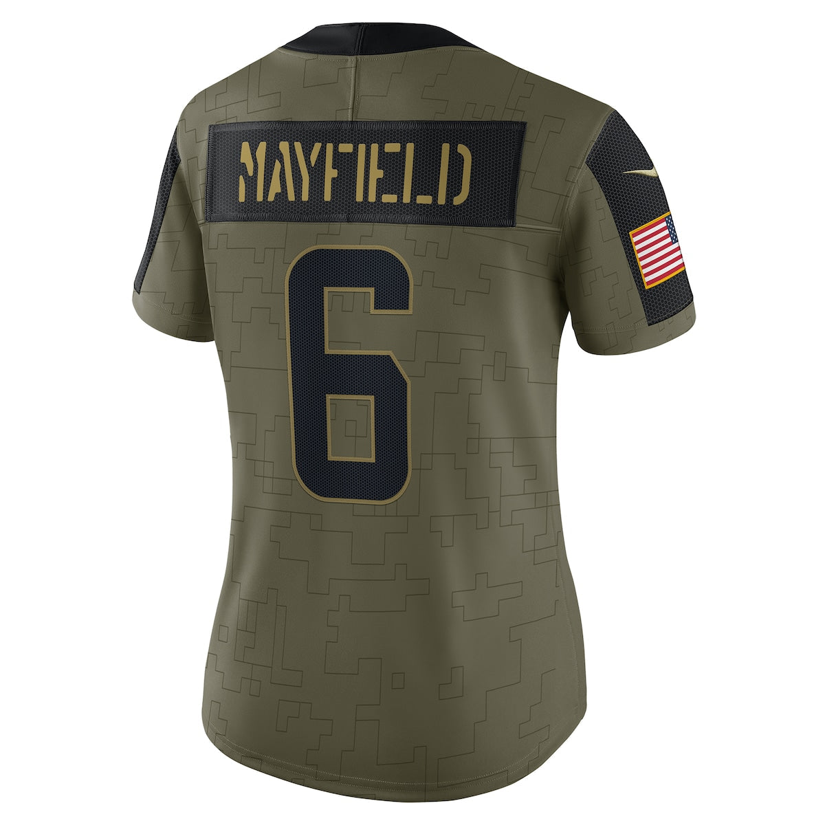 Women's Baker Mayfield Nike Browns 2021 Salute To Service Limited Jersey - Green