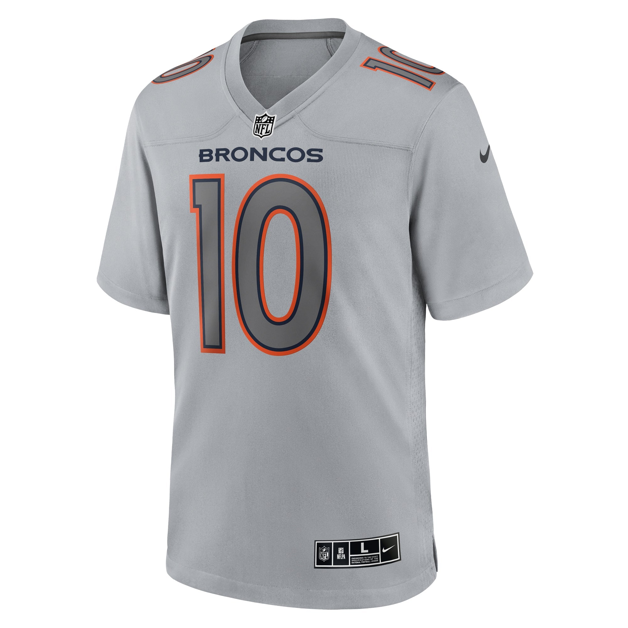 Men's Nike Jerry Jeudy Gray Denver Broncos Atmosphere Fashion Game Jersey