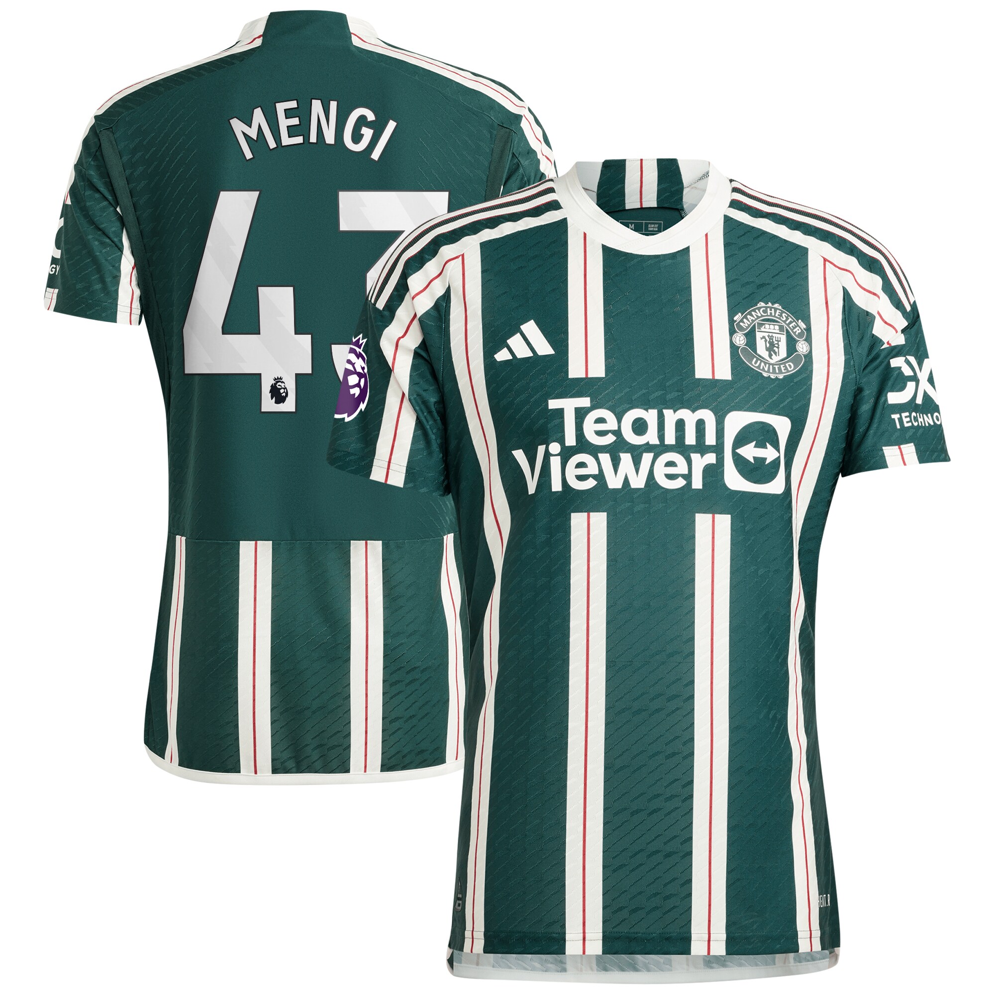Teden Mengi Manchester United adidas 2023/24 Away Authentic Player Jersey - Green