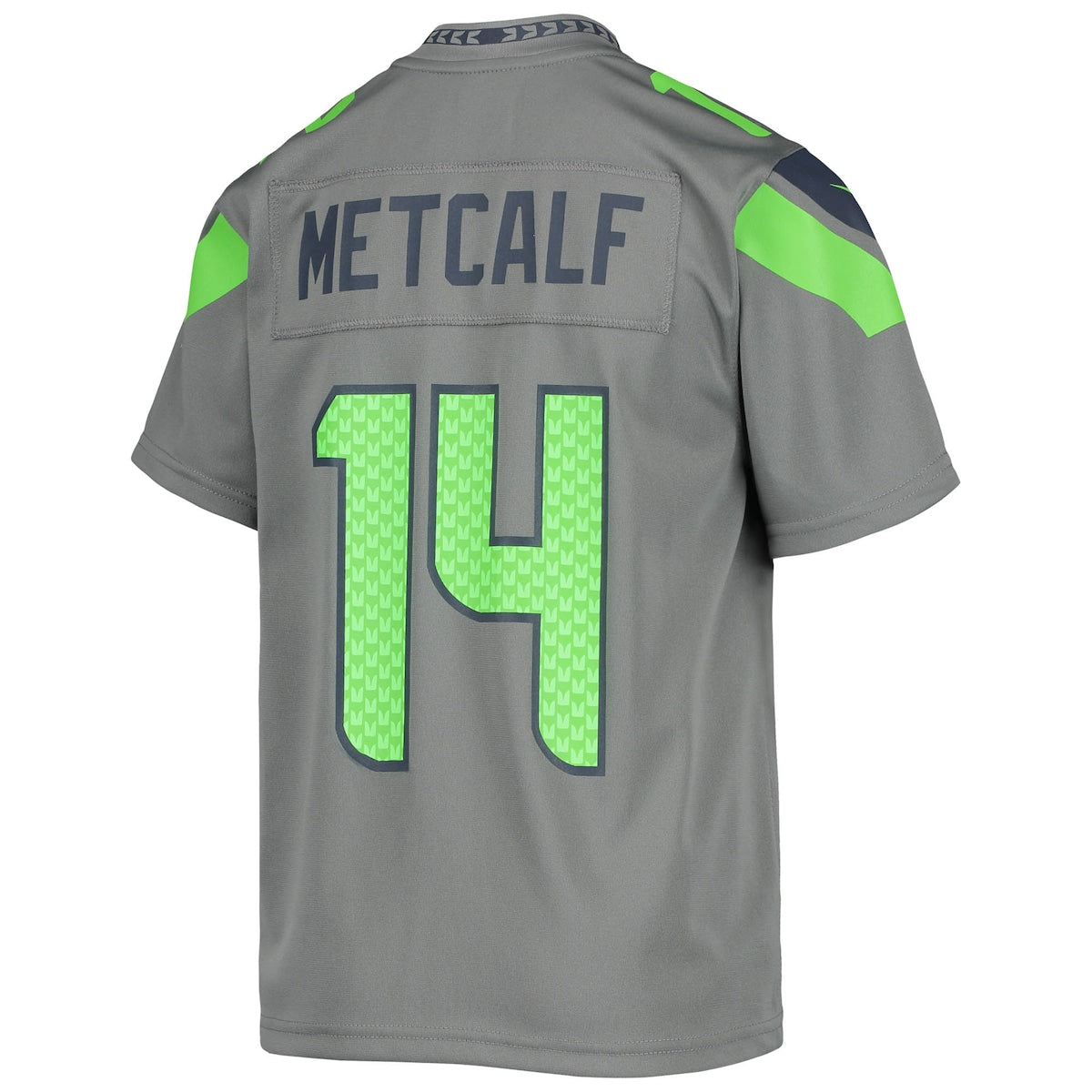 Boys' Grade School DK Metcalf Nike Seahawks Inverted Team Game Jersey - Grey