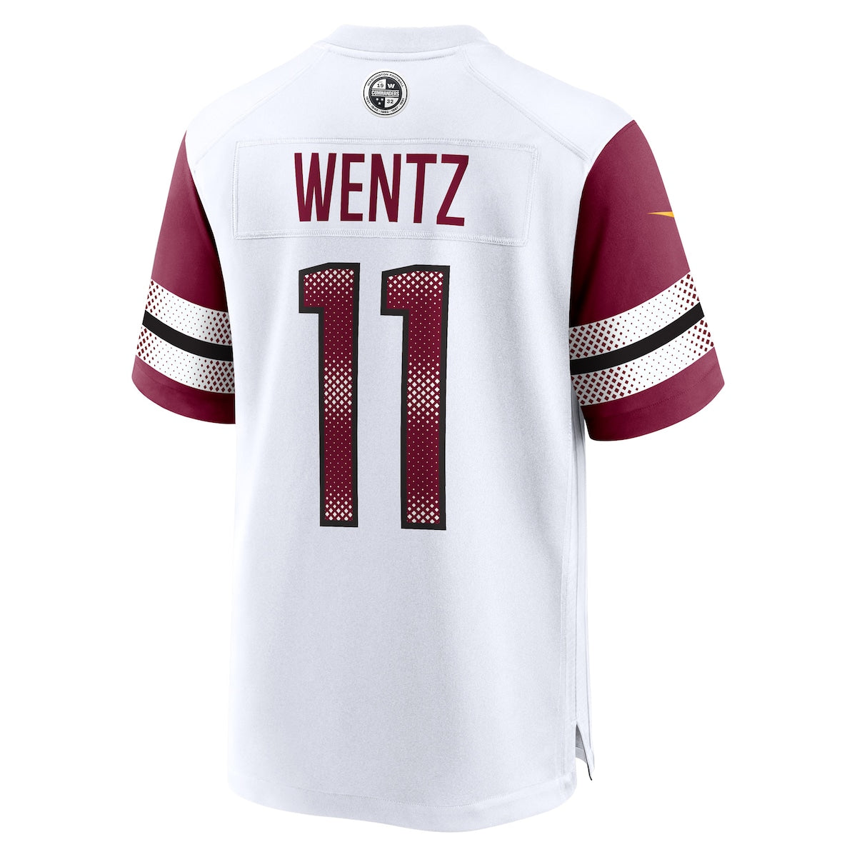 Men's Carson Wentz Nike Commanders Game Day Jersey - White