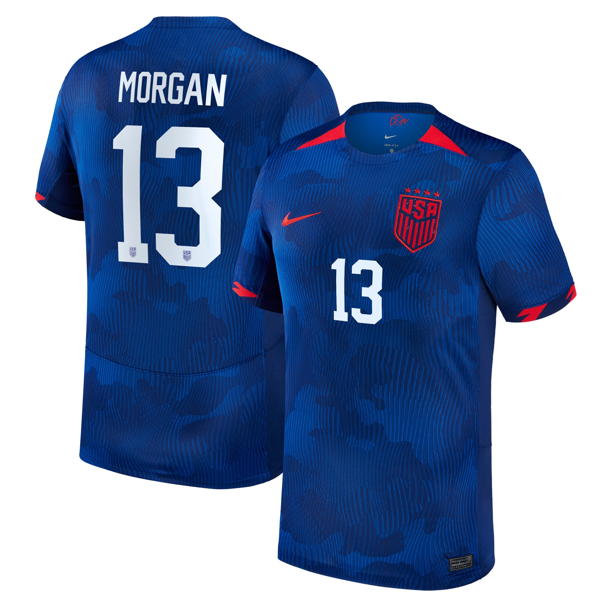 Alex Morgan USWNT Nike Youth 2023 Away Replica Jersey - Royal