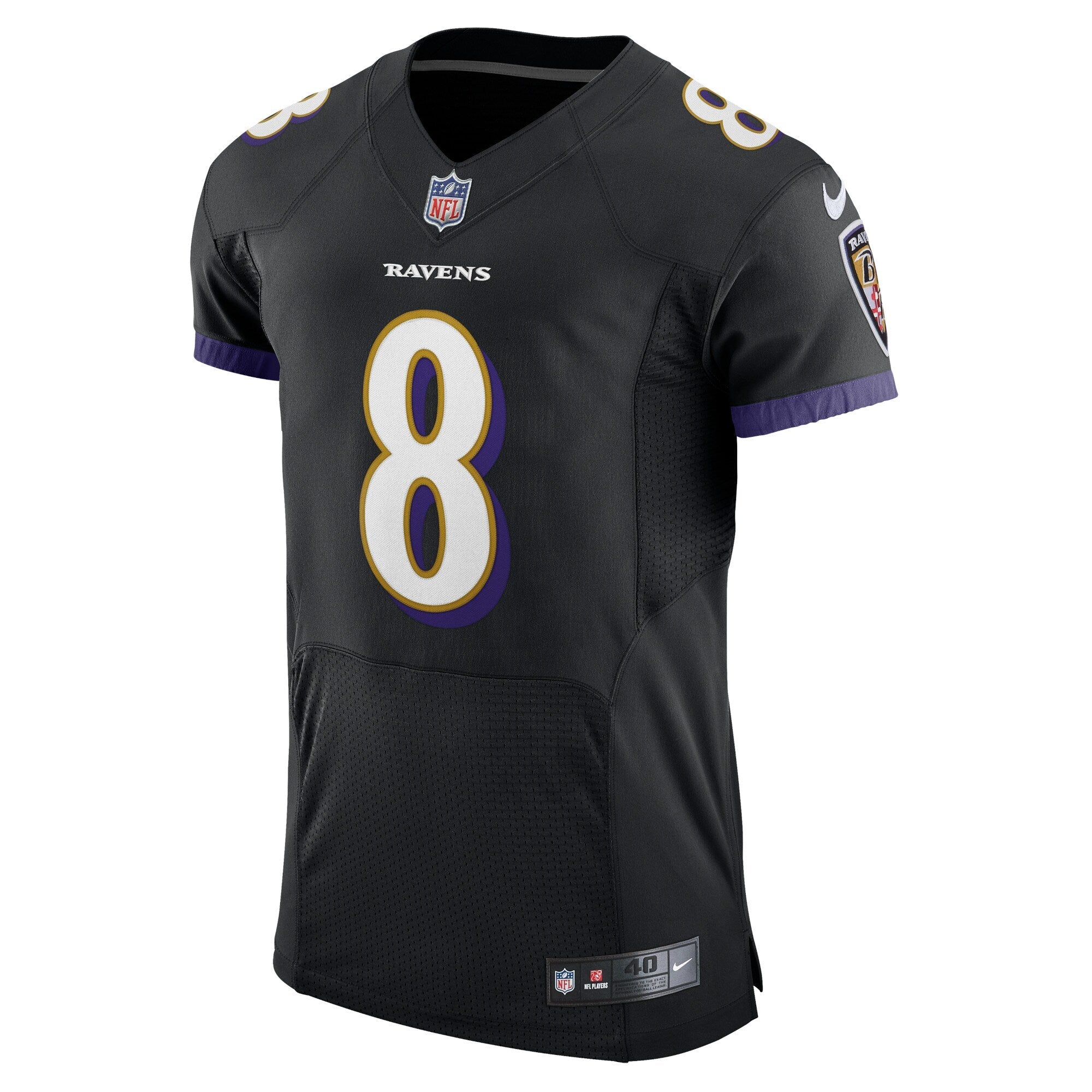Men's Nike Lamar Jackson Black Baltimore Ravens Alternate Vapor Elite Player Jersey