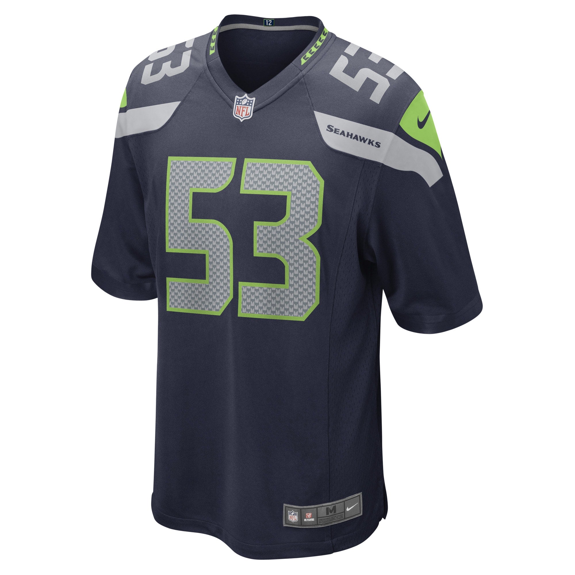 Men's Nike Boye Mafe College Navy Seattle Seahawks Game Player Jersey