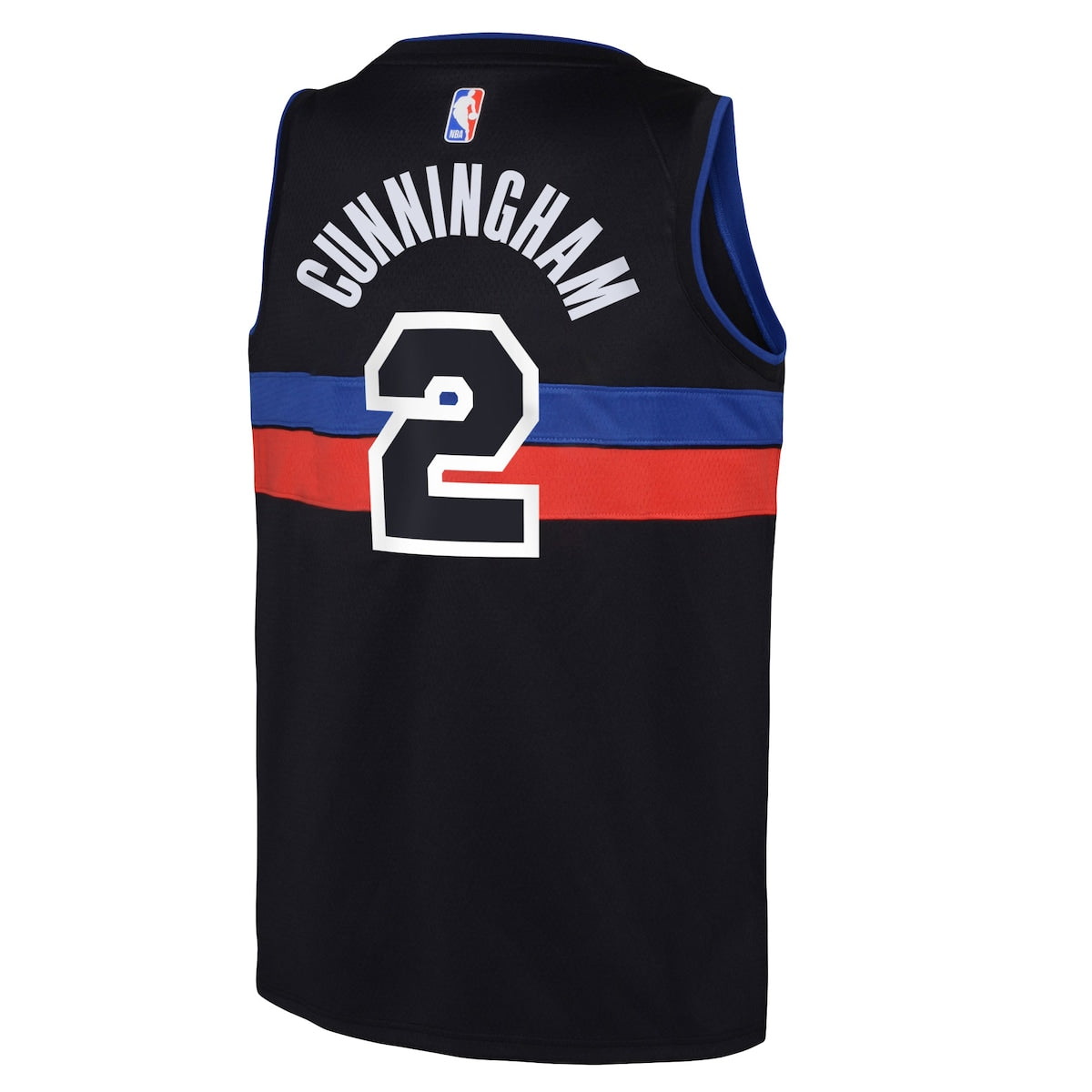 Boys' Grade School Cade Cunningham Jordan Pistons Swingman Jersey Statement Edition - Black
