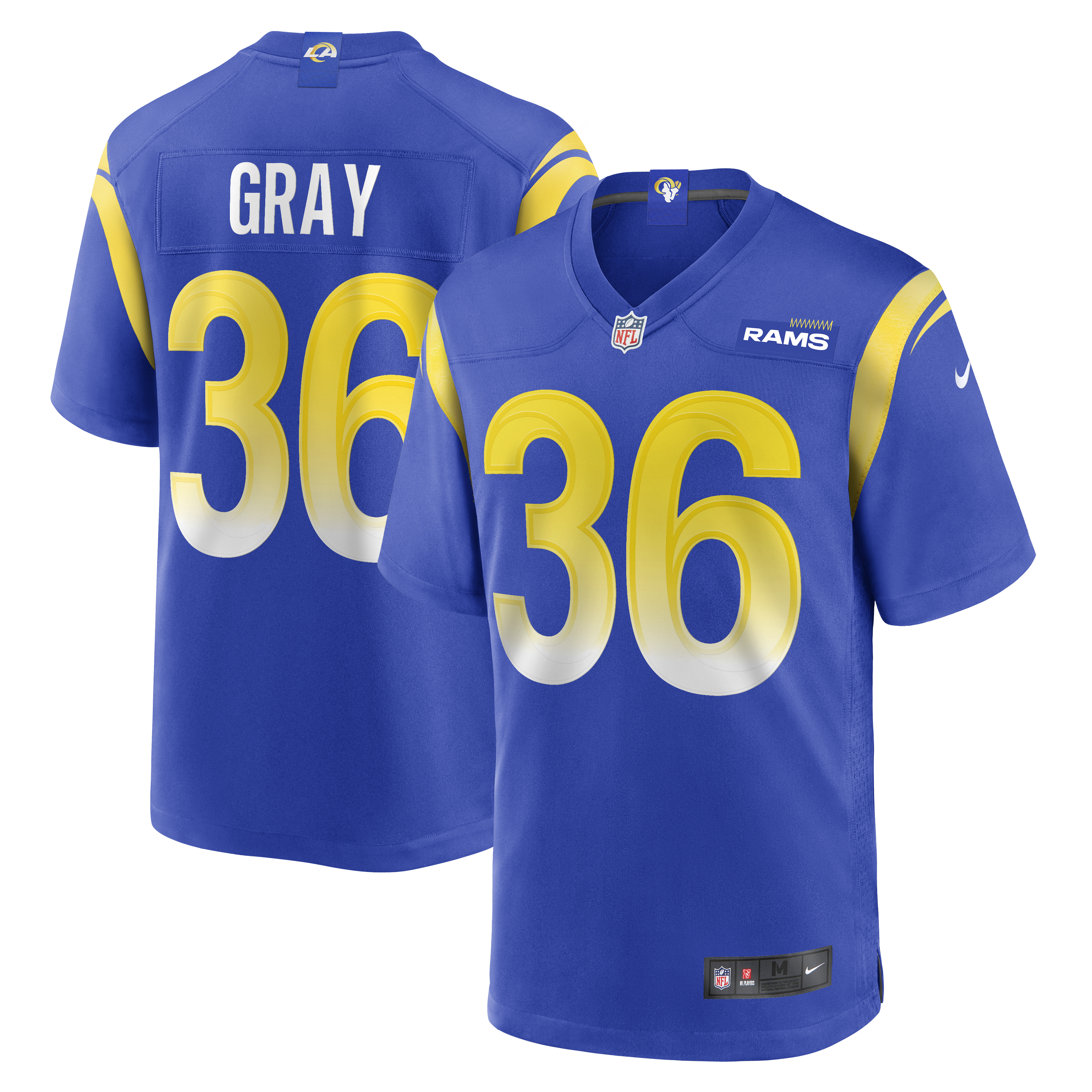 Vincent Gray Los Angeles Rams Nike  Game Jersey - Royal