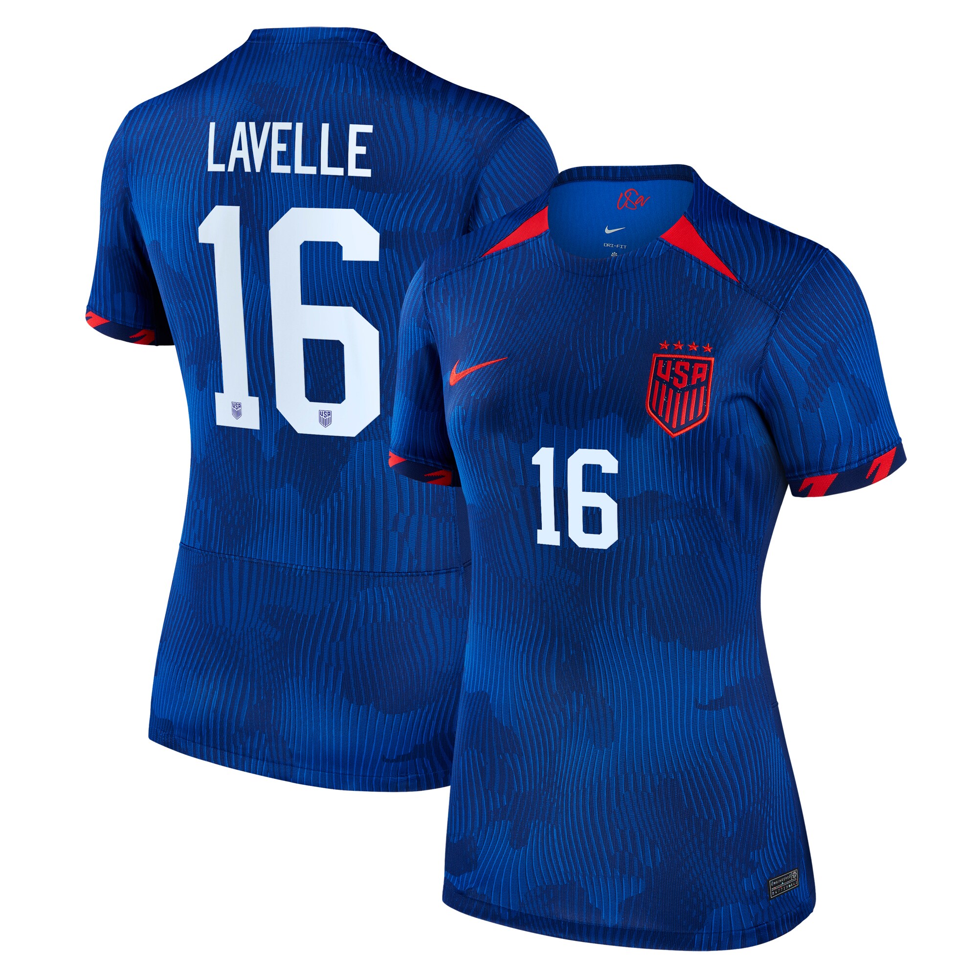 Rose Lavelle USWNT Nike Women's 2023 Away Replica Jersey - Royal
