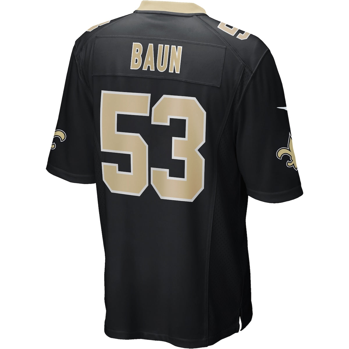 Men's Zack Baun Nike Saints Game Jersey - Black